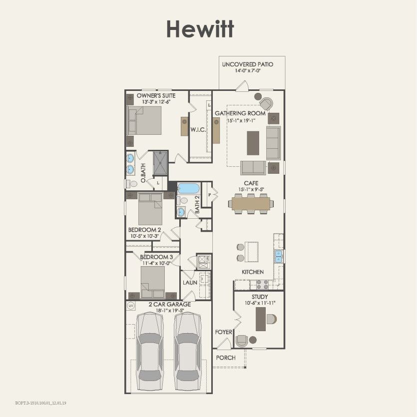 First Floor 3 br / 2 ba
