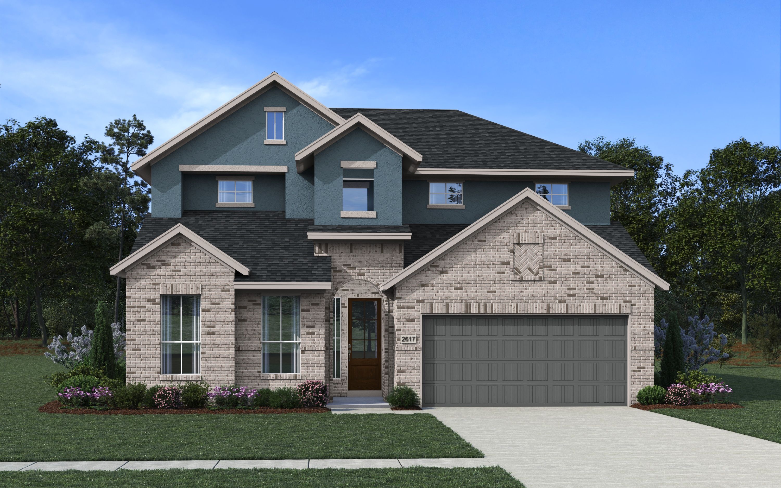 Grange por Chesmar Homes en Houston Texas