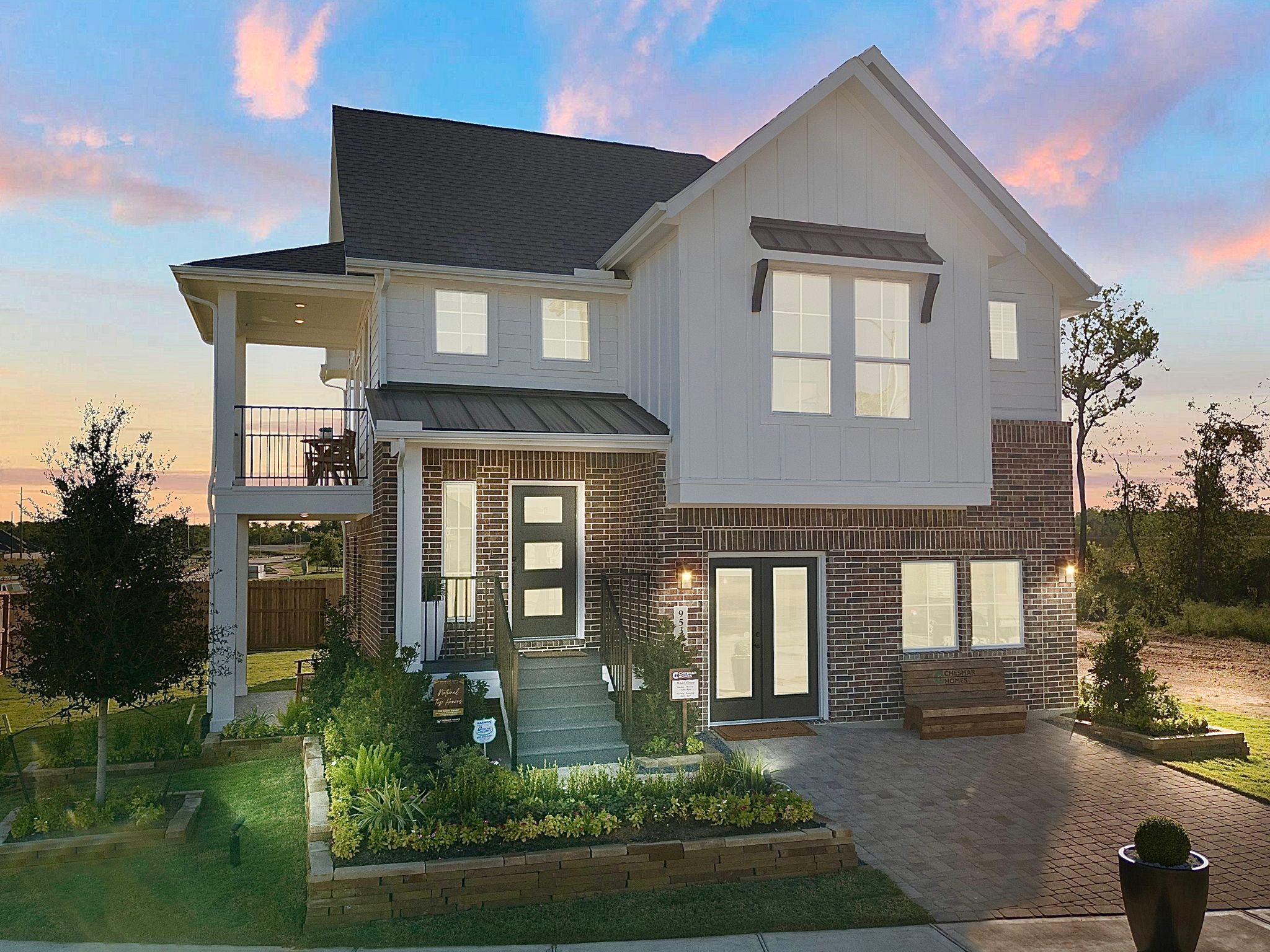 Oakdale - Courtyard Collection - Jordan Ranch: Fulshear, Texas - Chesmar Homes