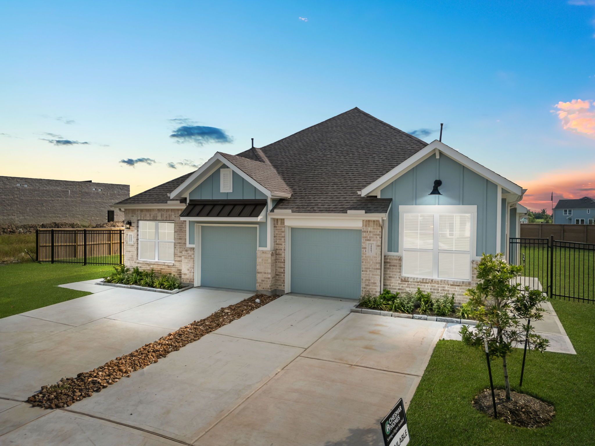 Chalet - Single Story Townhomes - Meridiana: Manvel, Texas - Chesmar Homes