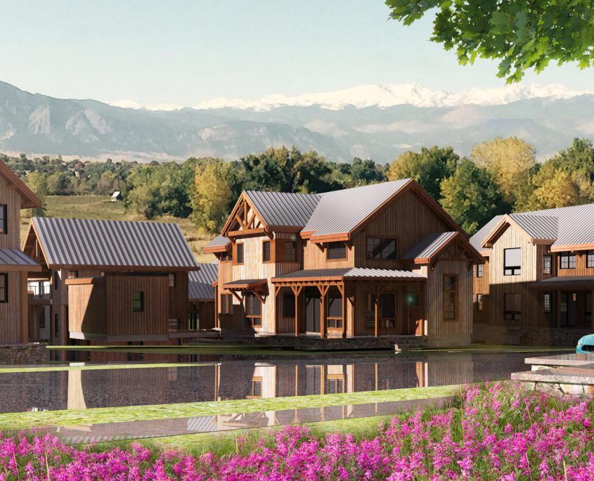 Silo/TH por Cornerstone Homes en Boulder-Longmont Colorado