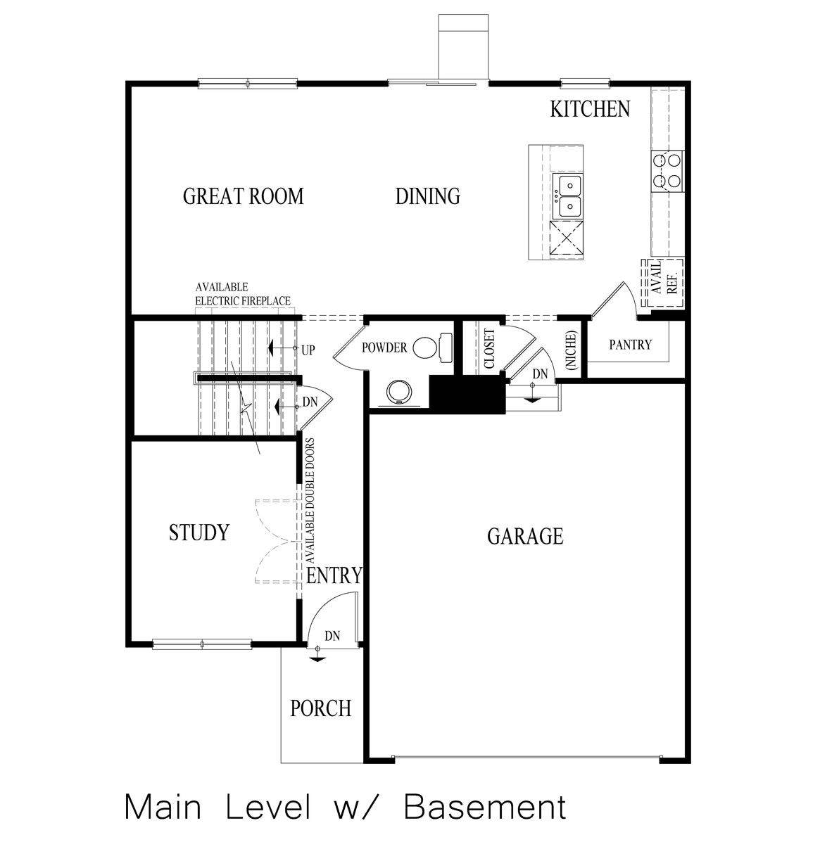Bellamy Basement - Park Ridge: Hebron, Indiana - D.R. Horton