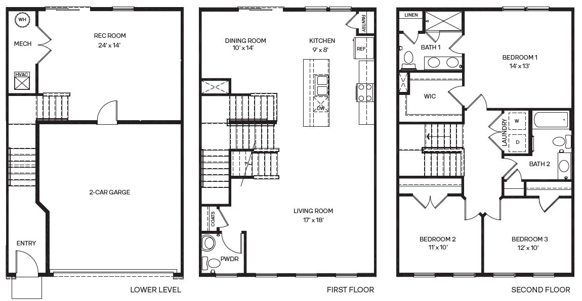 Regent - Finished Basement - Creekside Manor: Harmony, Pennsylvania - D.R. Horton