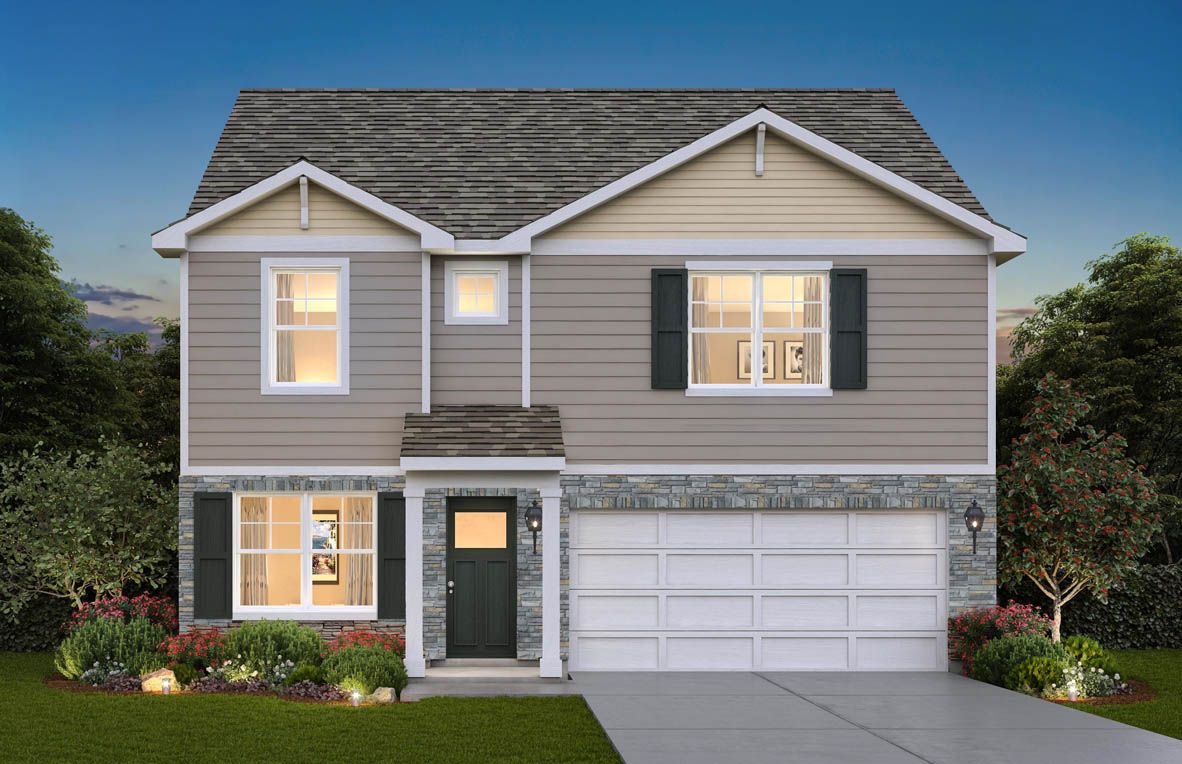 HOLCOMBE - Cressmoor Estates Single Family Homes: Hobart, Indiana - D.R. Horton