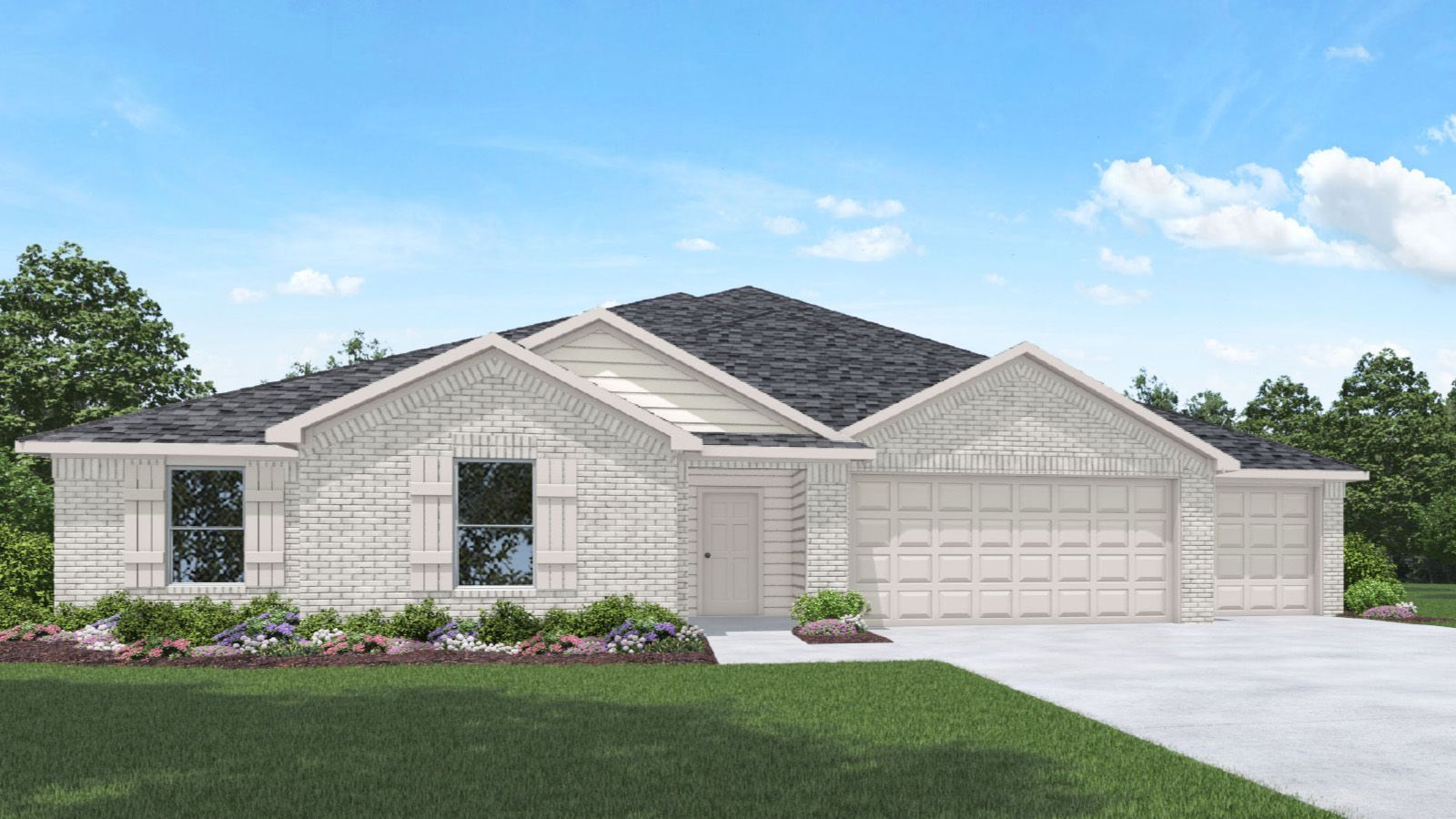 Plan E60B - Riverside Estates: Baytown, Texas - D.R. Horton