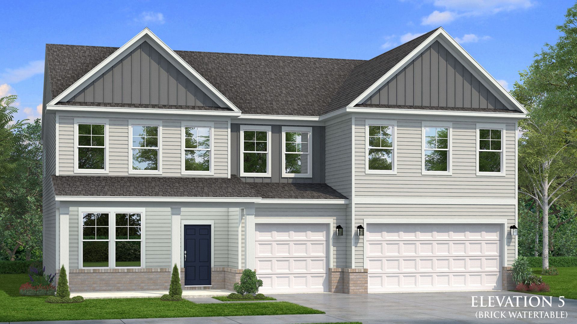 Rosemary II - Front Entry - Brighton: Locust Grove, Georgia - DRB Homes