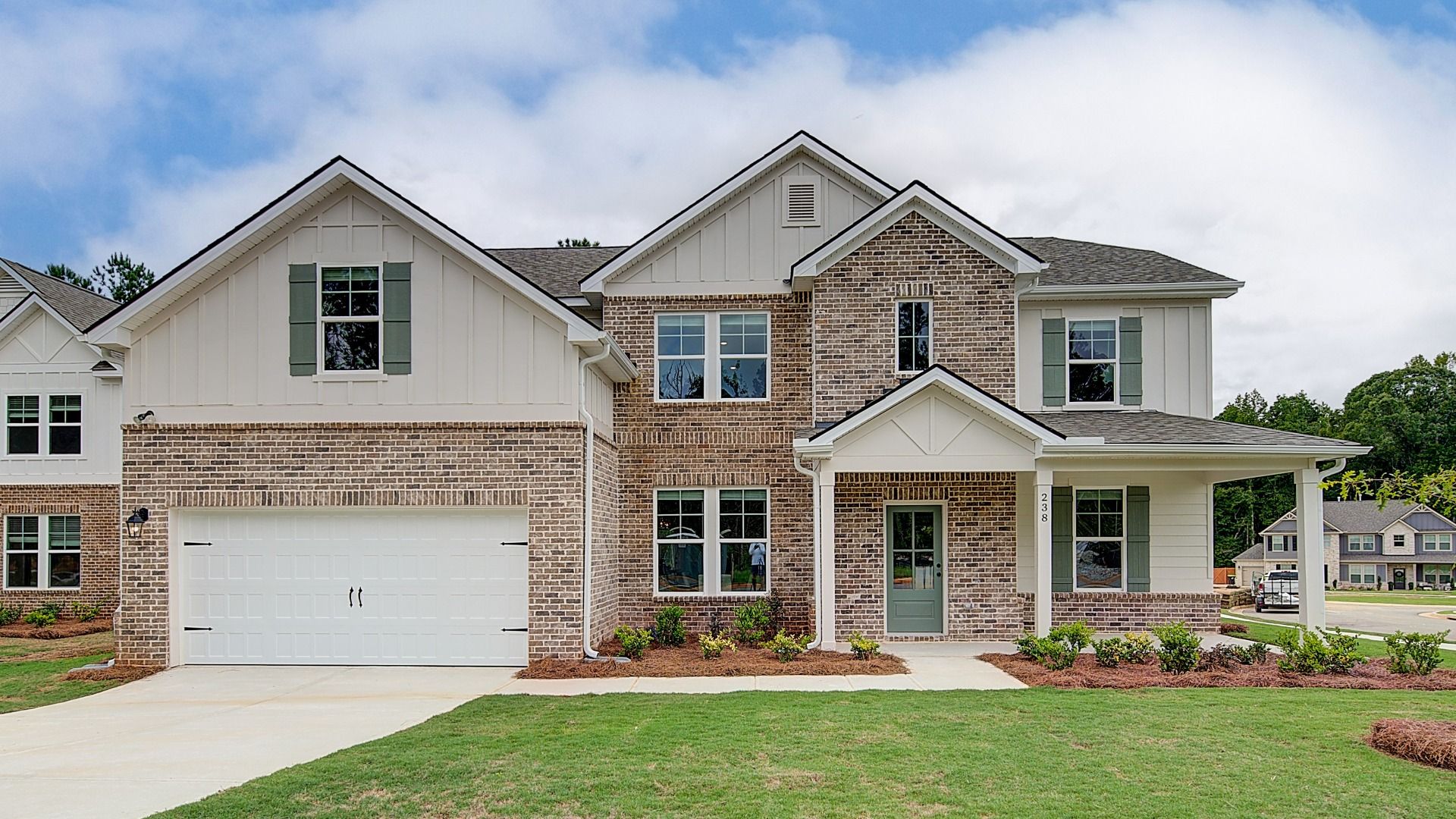 Meridian II - Front Entry - Brighton: Locust Grove, Georgia - DRB Homes