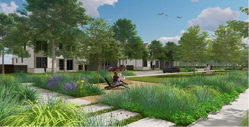 casa en Bridgeland Central: Emerald Heights - Cottages Row Collectio por David Weekley Homes