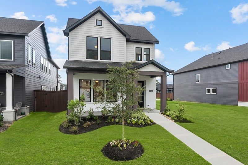 Booker - Bridgeland Central: Emerald Heights - Cottages Row Collectio: Cypress, Texas - David Weekley Homes