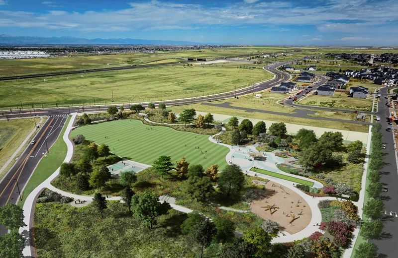 casa en The Aurora Highlands The Vistas por David Weekley Homes