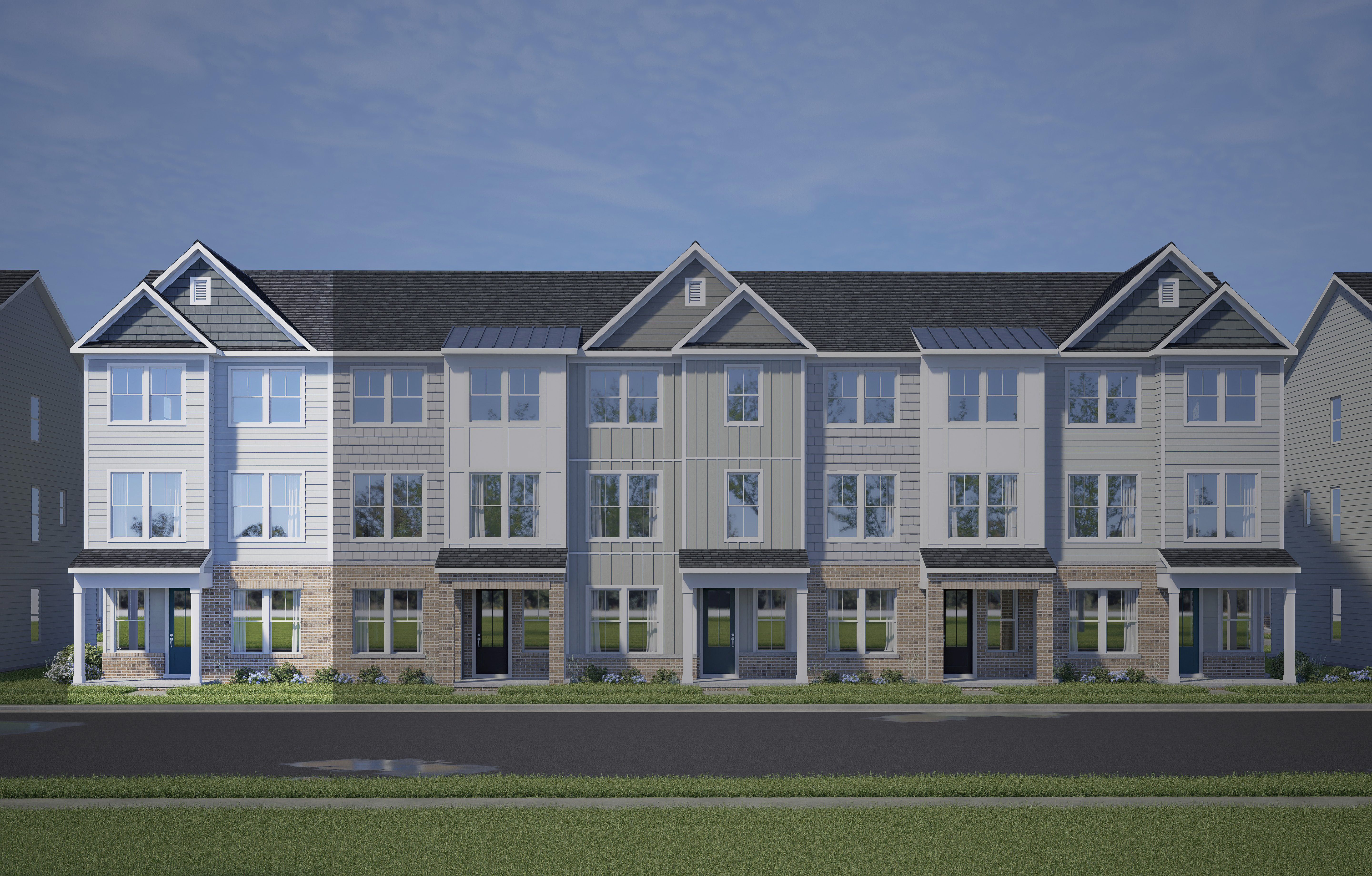The Avery Exterior - Forestville Yard Townhomes: Knightdale, North Carolina - Davidson Homes