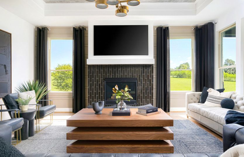 Gathering Room with Tray Ceiling