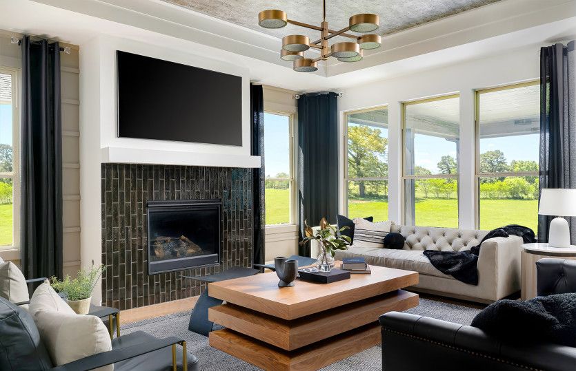 Gathering Room with Tray Ceiling