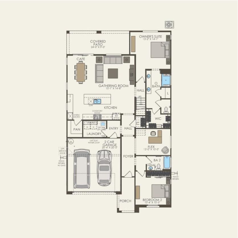 First Floor 3 br / 3 ba