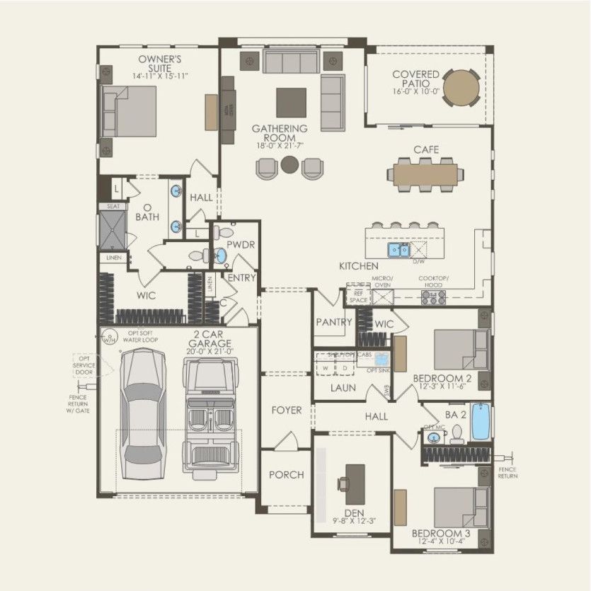 First Floor 3 br / 2.5 ba