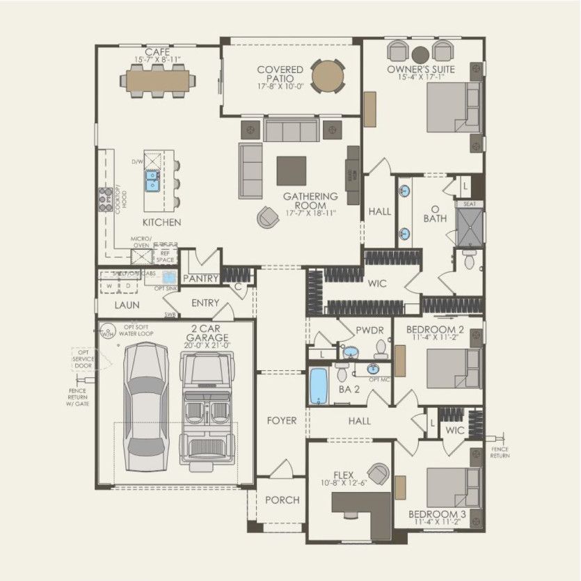 First Floor 3 br / 2.5 ba