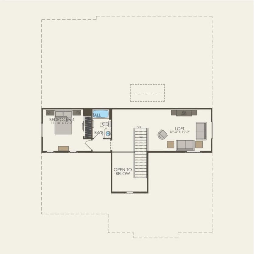 Second Floor 4 br / 2.5 ba
