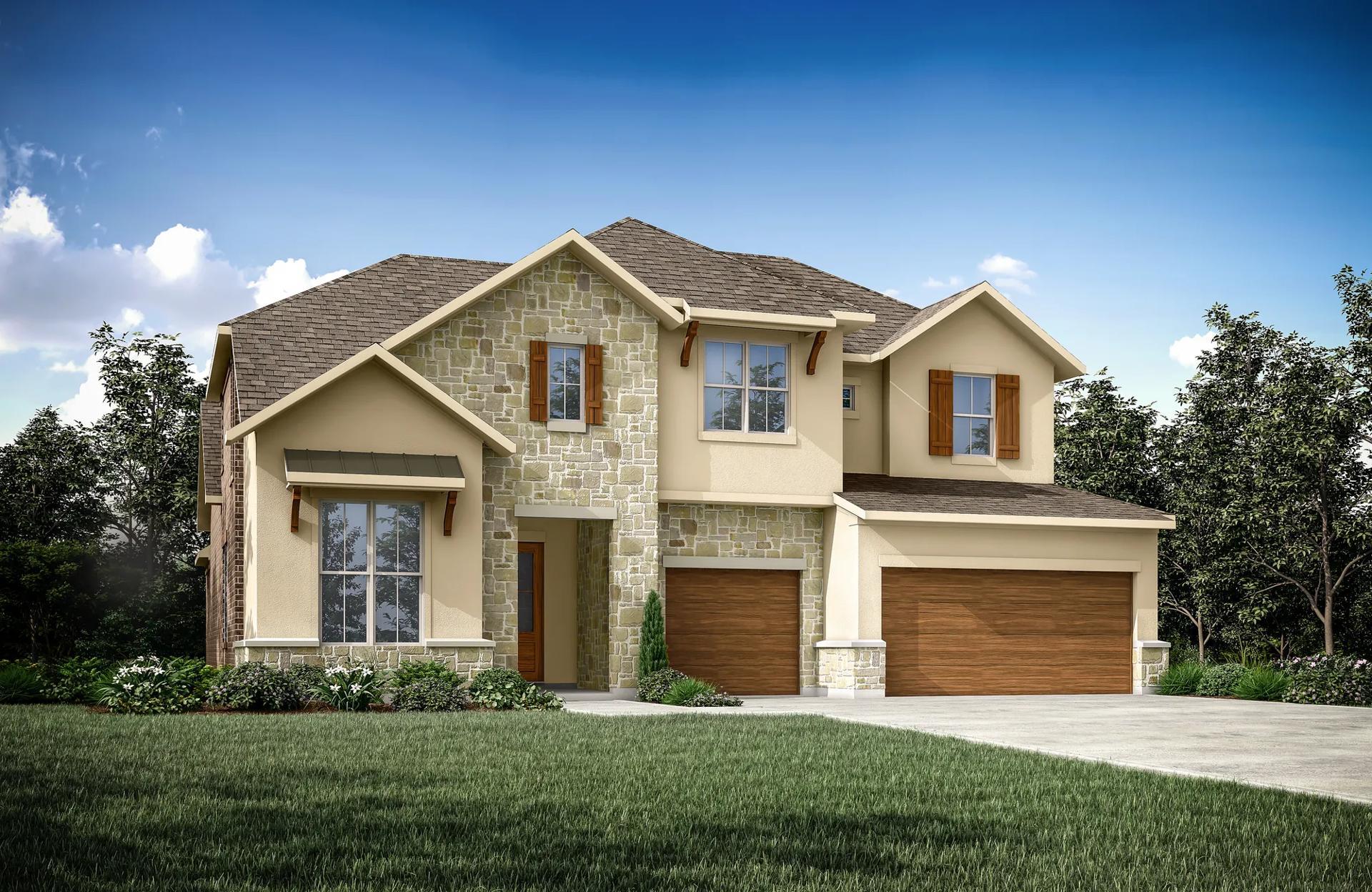 SUMLIN - Wolf Ranch West Bend - 60': Georgetown, Texas - Drees Custom Homes