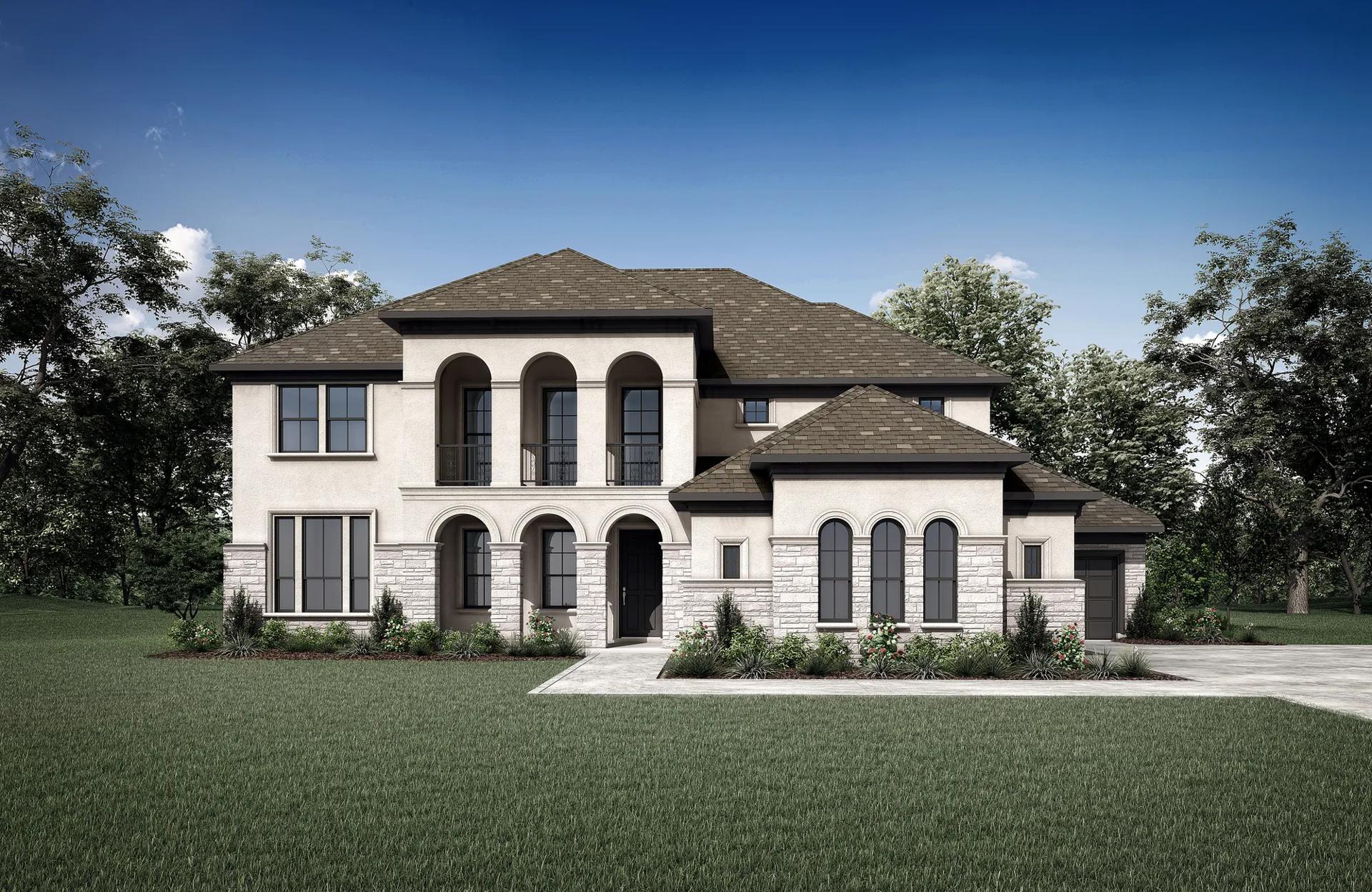 Meridiana 100' por Drees Custom Homes en Houston Texas