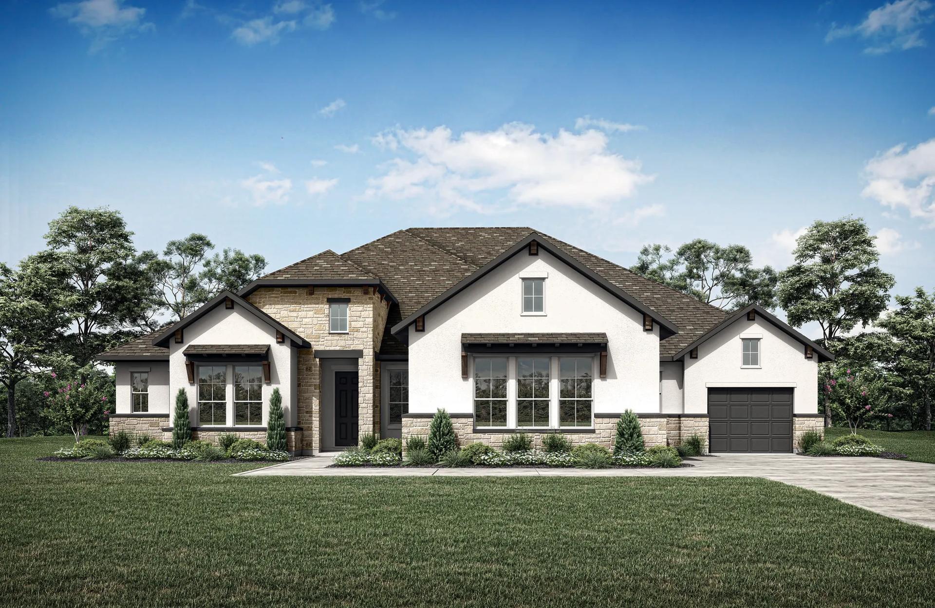 Clearwater Ranch por Drees Custom Homes en Austin Texas