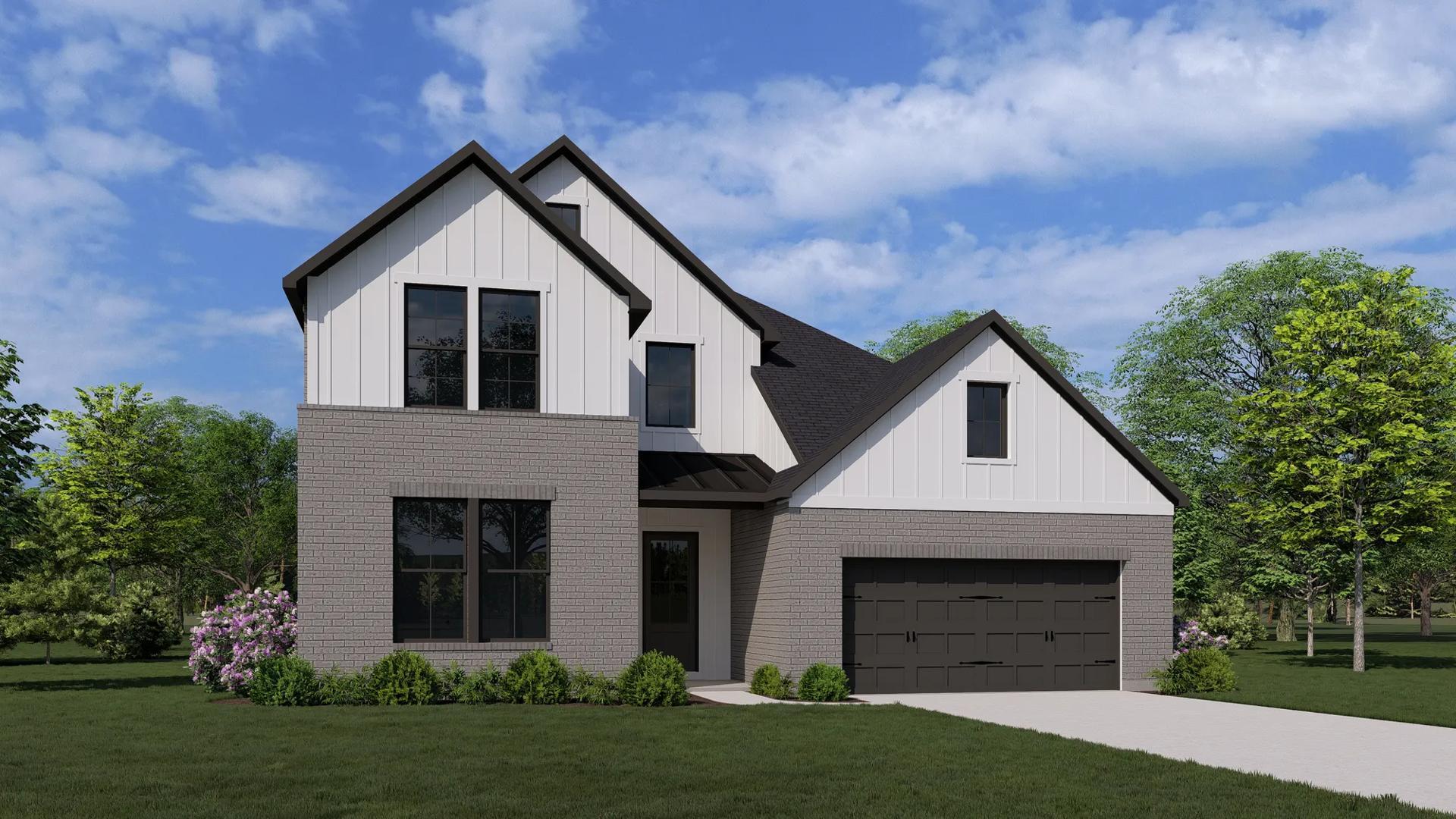 Grange por Drees Custom Homes en Houston Texas