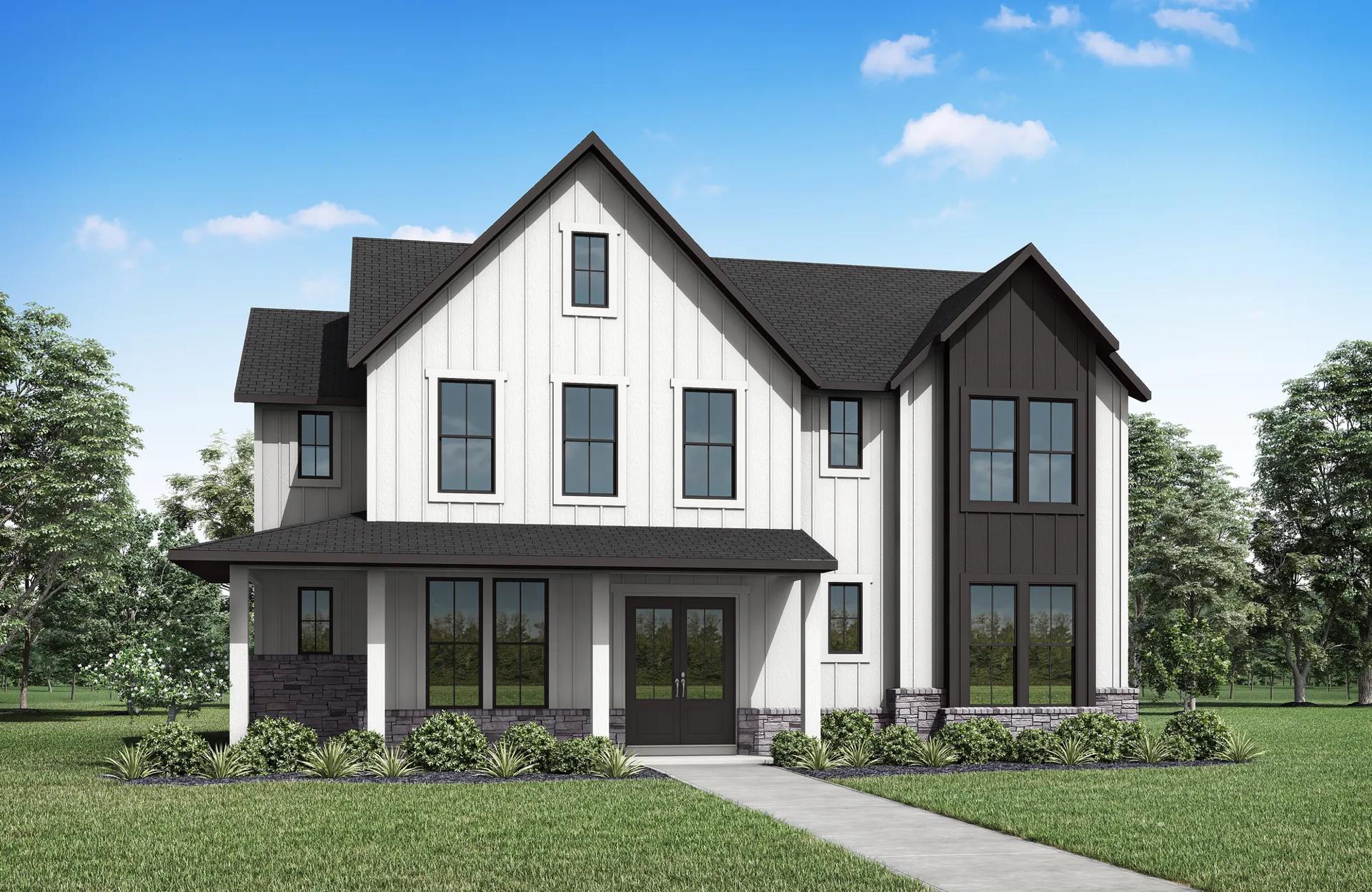 Two Step Farm Showcase por Drees Custom Homes en Houston Texas