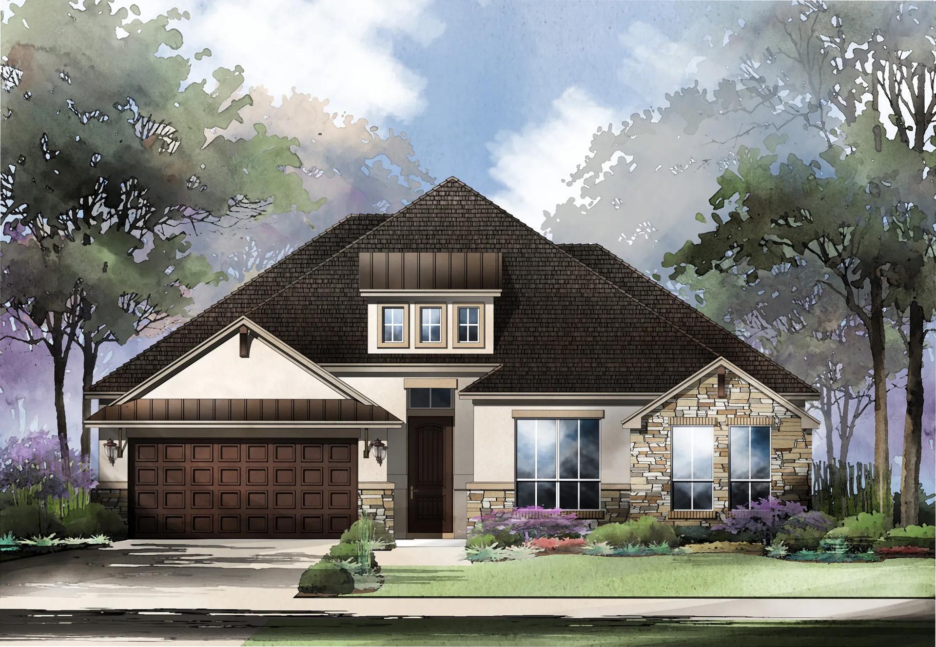 EDMUND - Kinder Ranch - 70': San Antonio, Texas - Drees Custom Homes