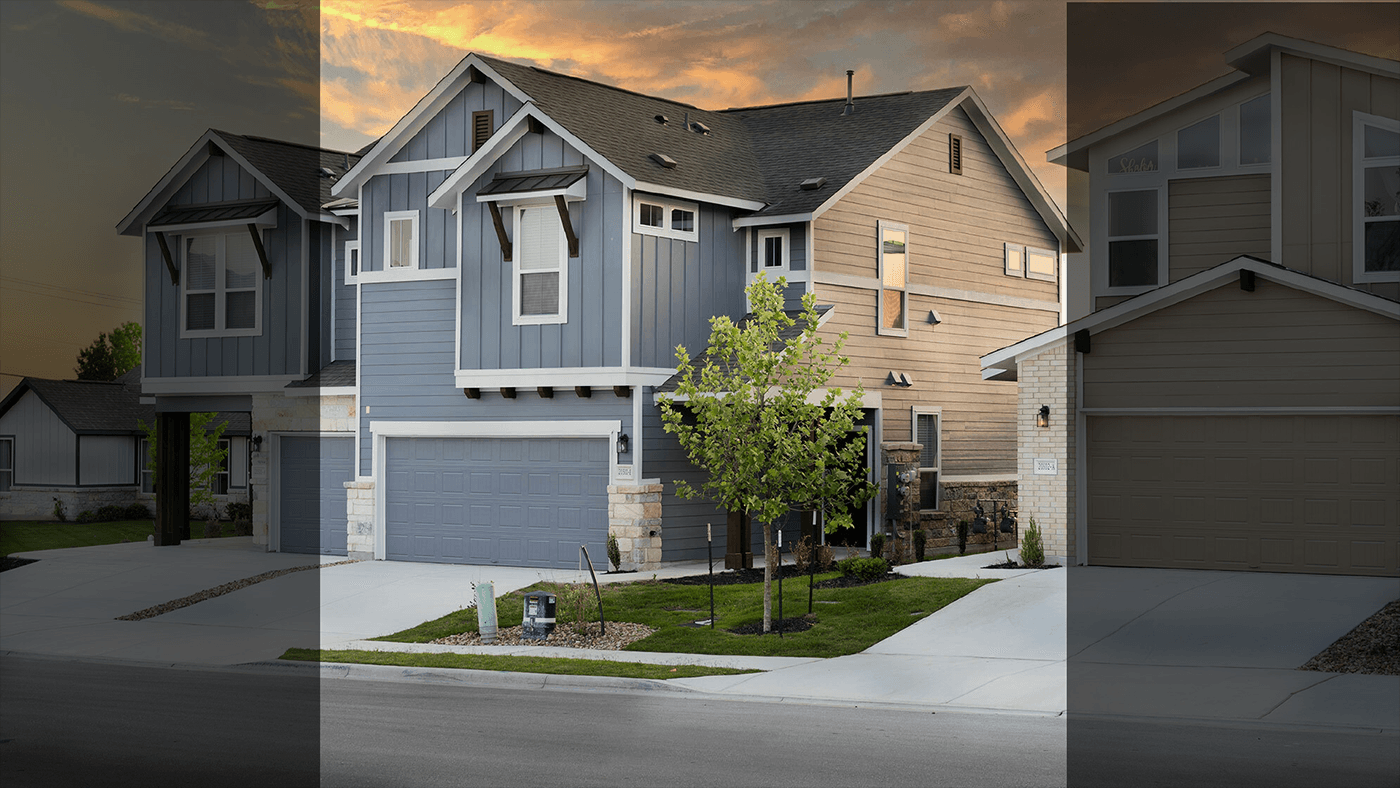 Abbey: Garage - Villas at Rowe: Pflugerville, Texas - Empire Homes