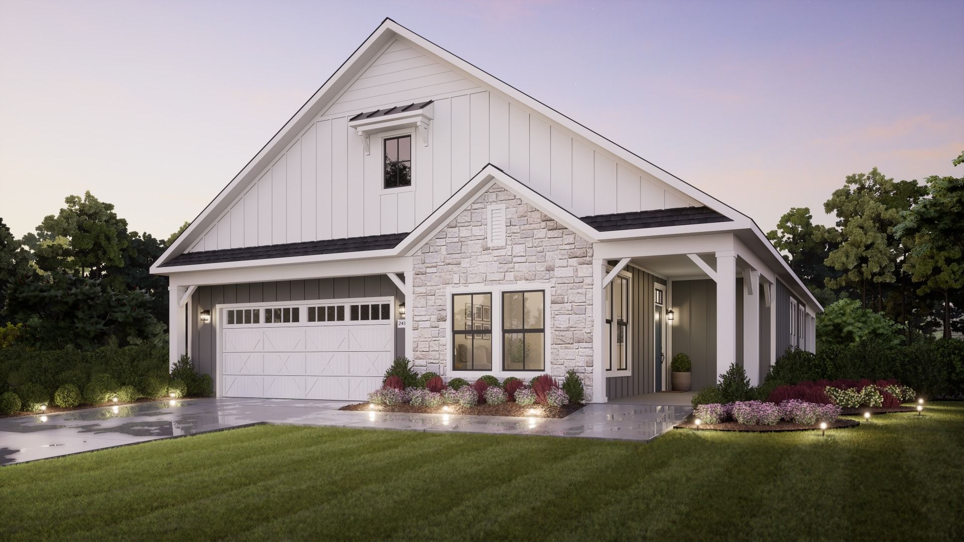 Verona Farmhouse Elevation D
