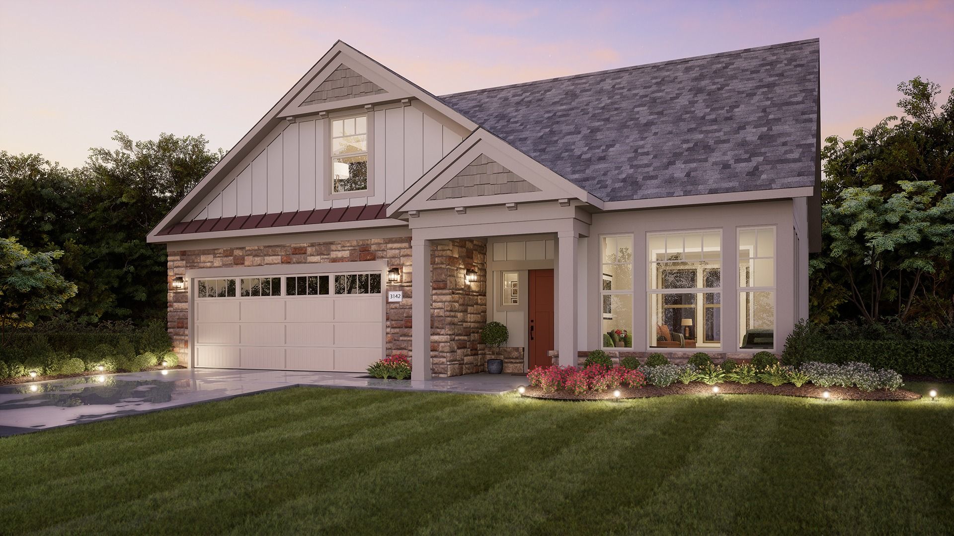 Palazzo - The Courtyards of Hyland Meadows: Plain City, Ohio - Epcon Communities