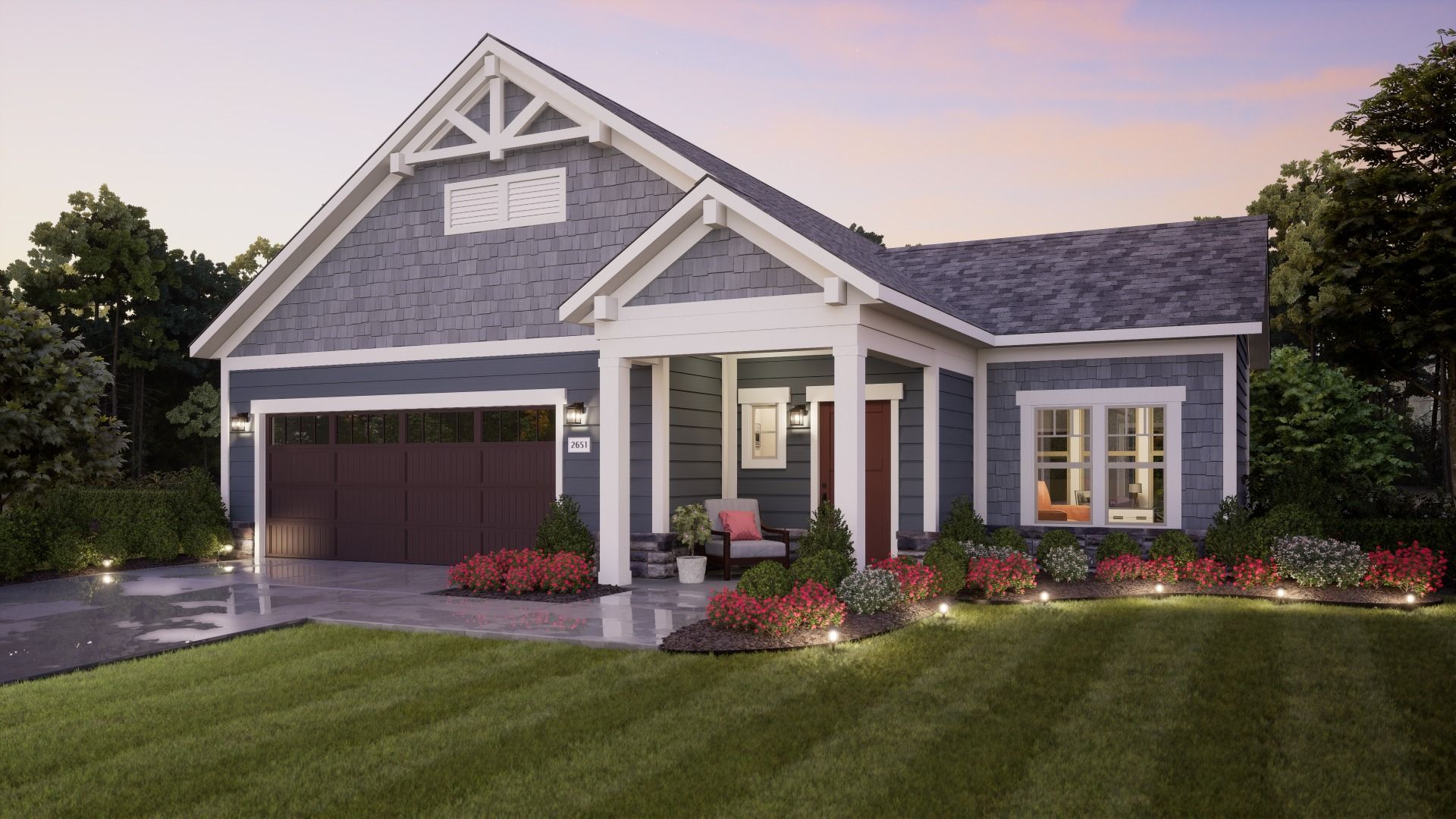 Palazzo - The Courtyards of Hyland Meadows: Plain City, Ohio - Epcon Communities