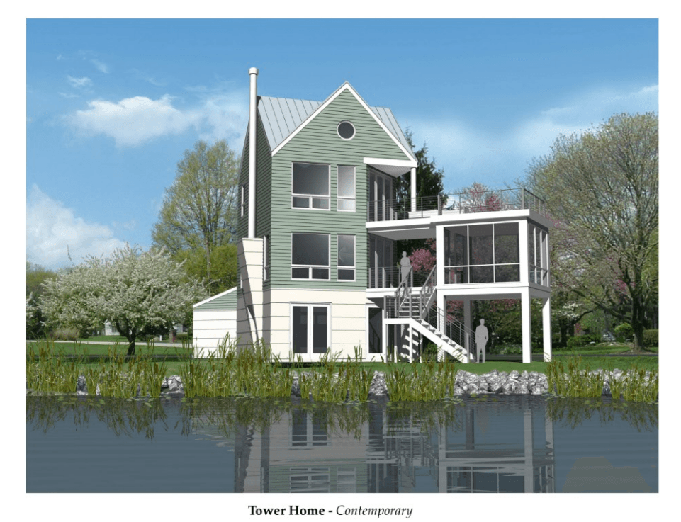 Tower Home – Contemporary - Snug Harbor Village: Buckeye Lake, Ohio - Snug Harbor Builders