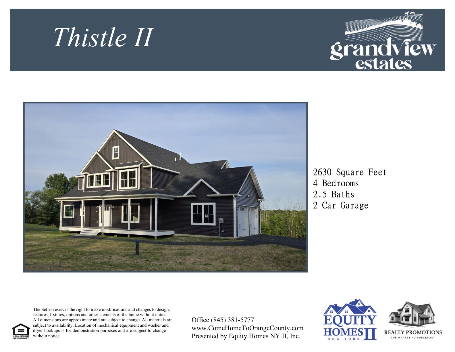 The Thistle II - Grandview Estates: Middletown, New York - Ridgebury Estates