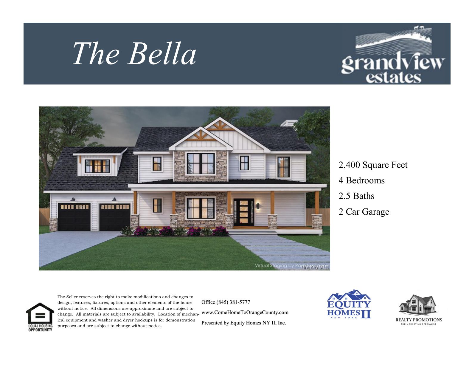 The Bella - Grandview Estates: Middletown, New York - Ridgebury Estates