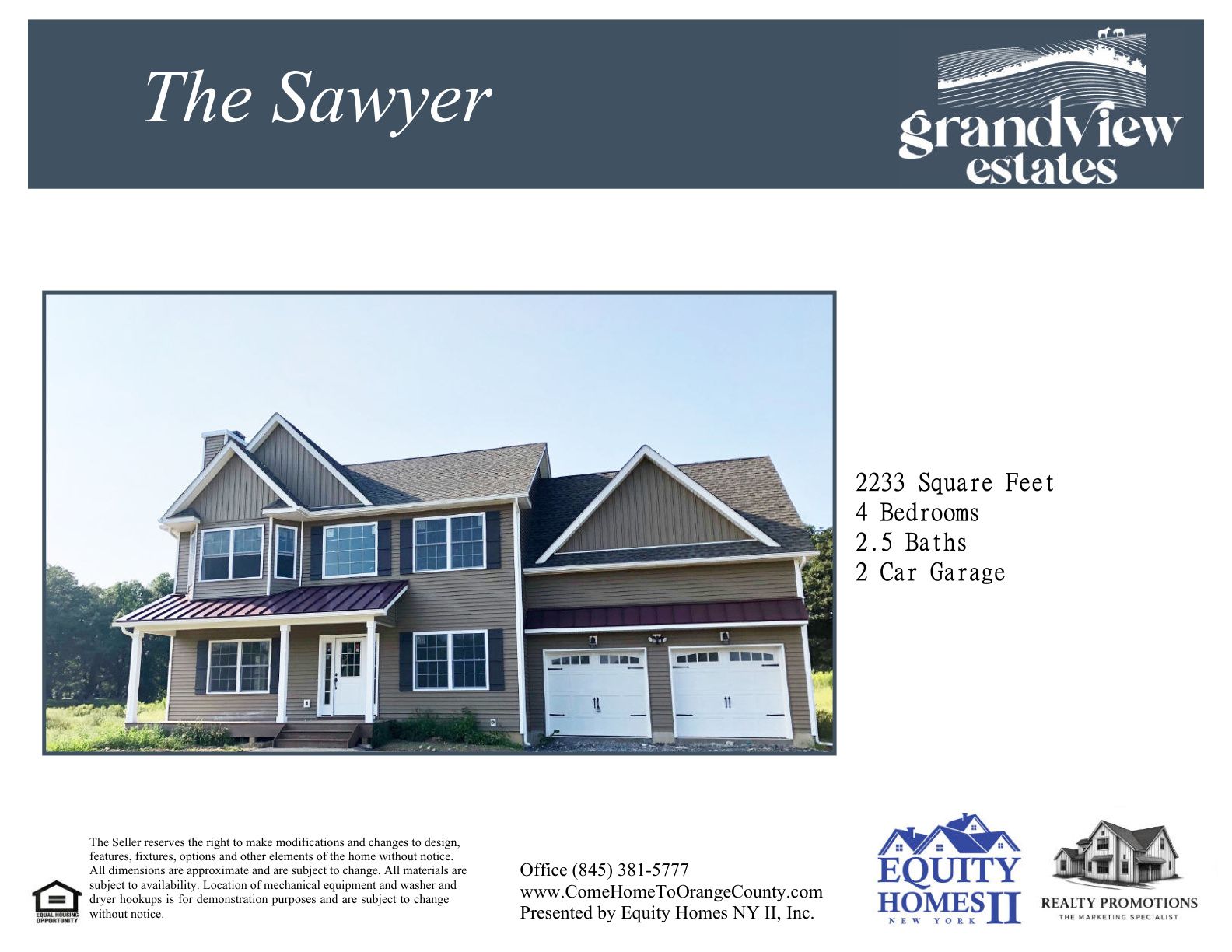 The Sawyer - Grandview Estates: Middletown, New York - Ridgebury Estates