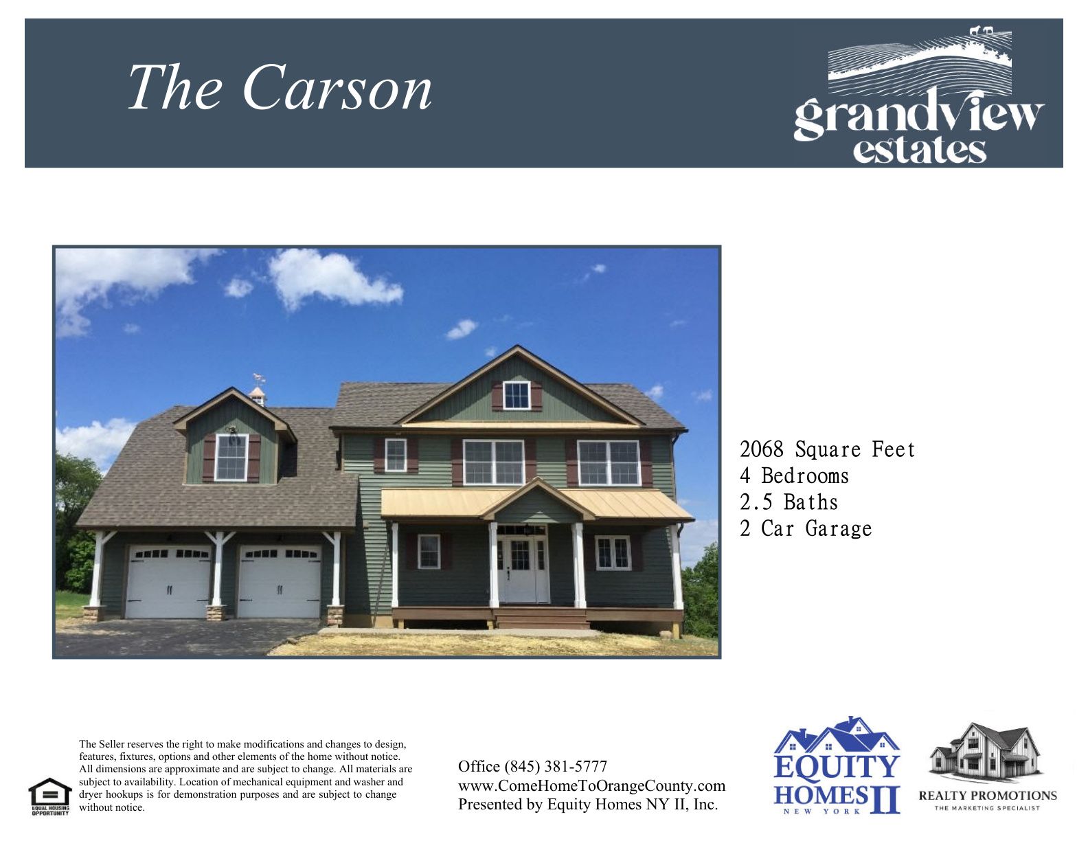 The Carson - Grandview Estates: Middletown, New York - Ridgebury Estates