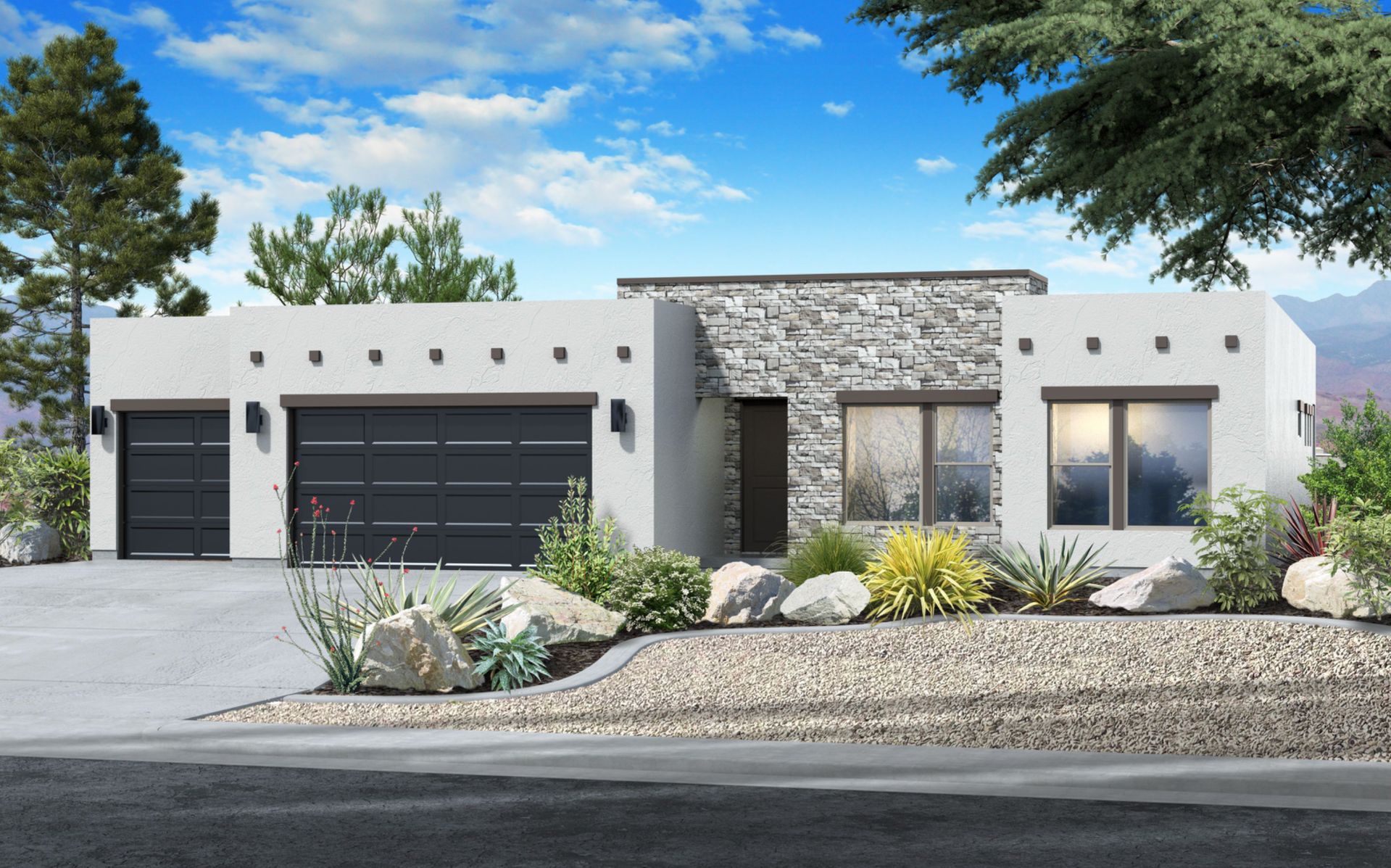 Mirage Desert Contemporary - Rosalia Ridge At Divario: Saint George, Utah - Fieldstone Homes