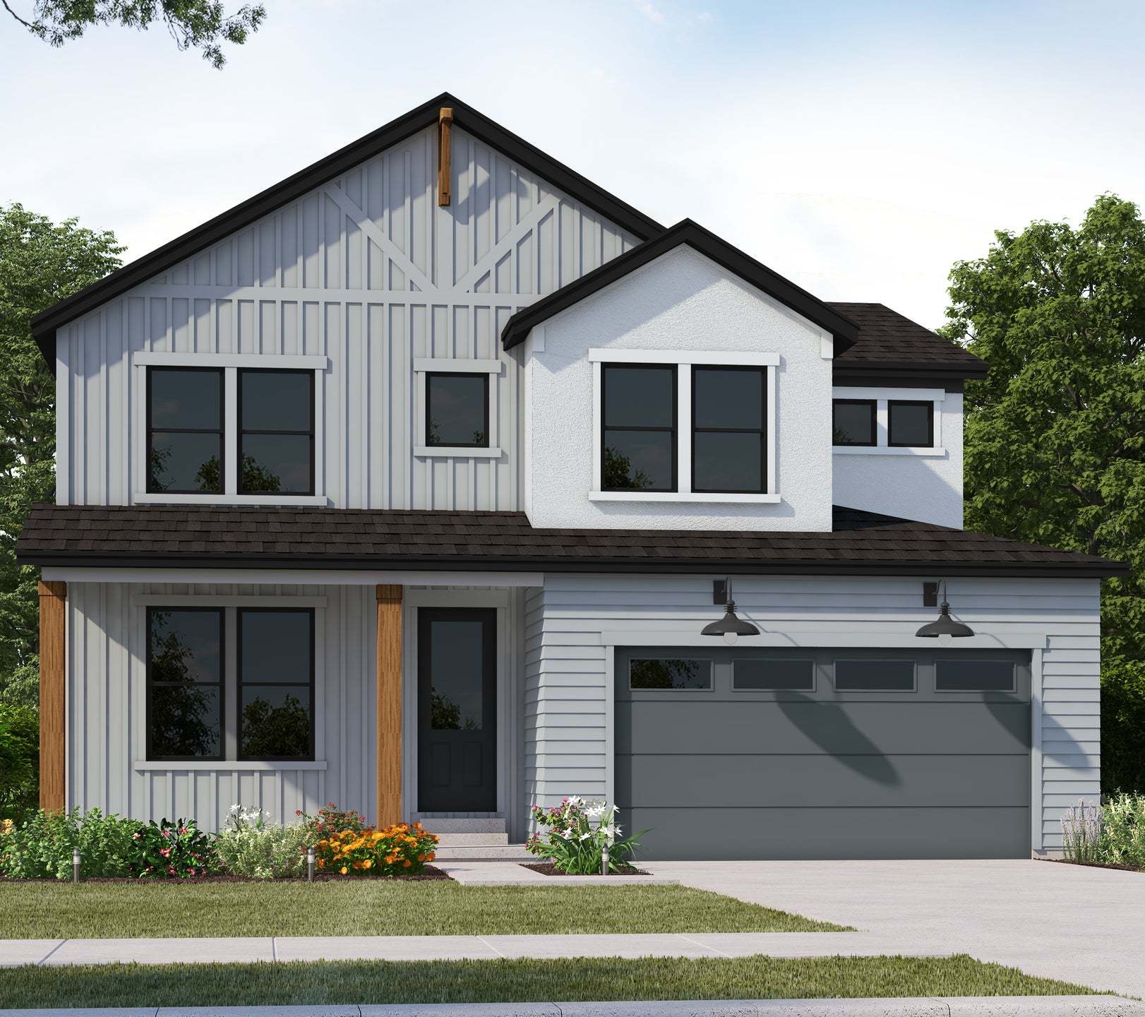 Rockpoint Modern Farmhouse - Canyon Point: Lehi, Utah - Fieldstone Homes
