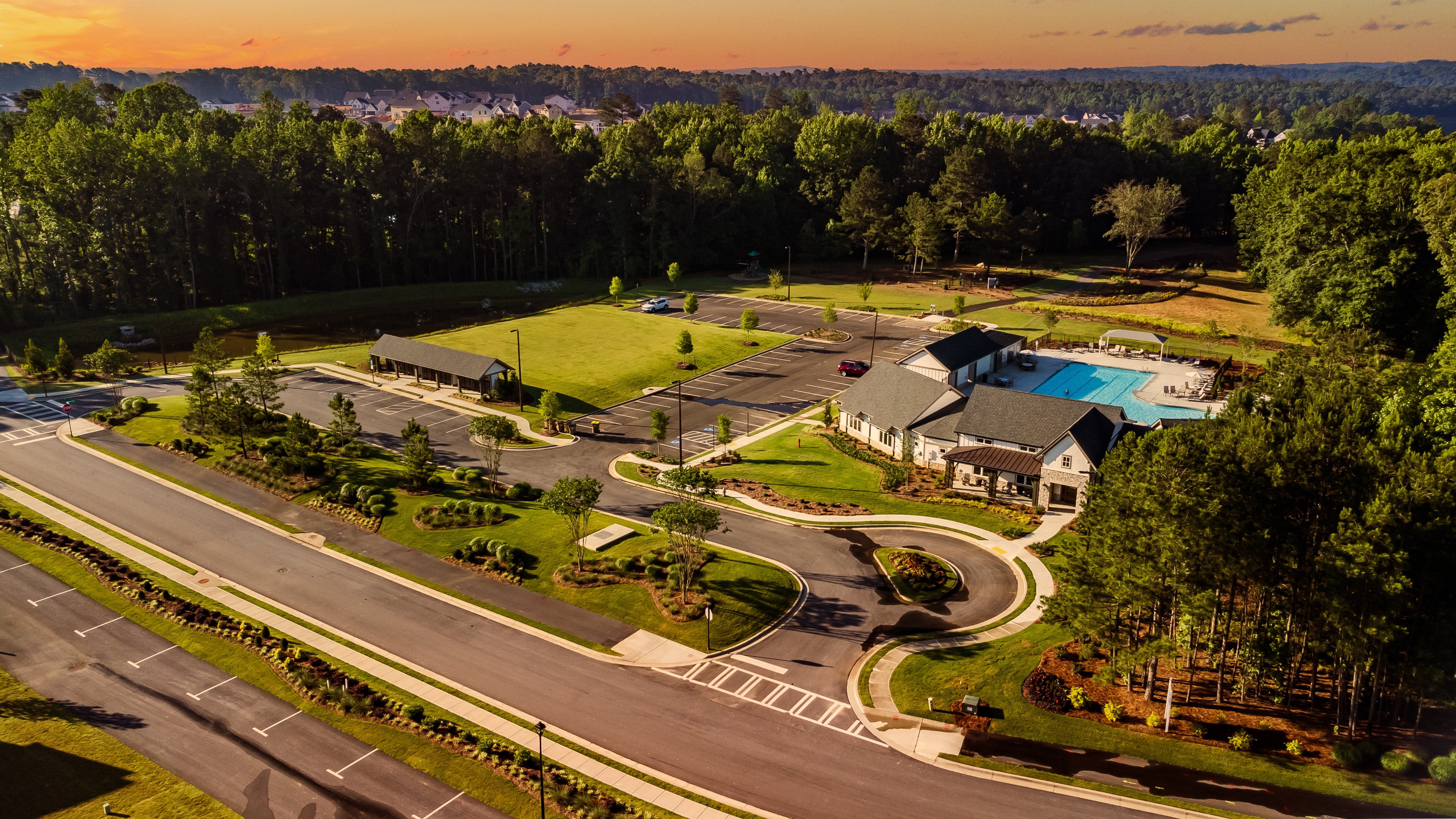 Twin Lakes por Fischer Homes en Atlanta Georgia