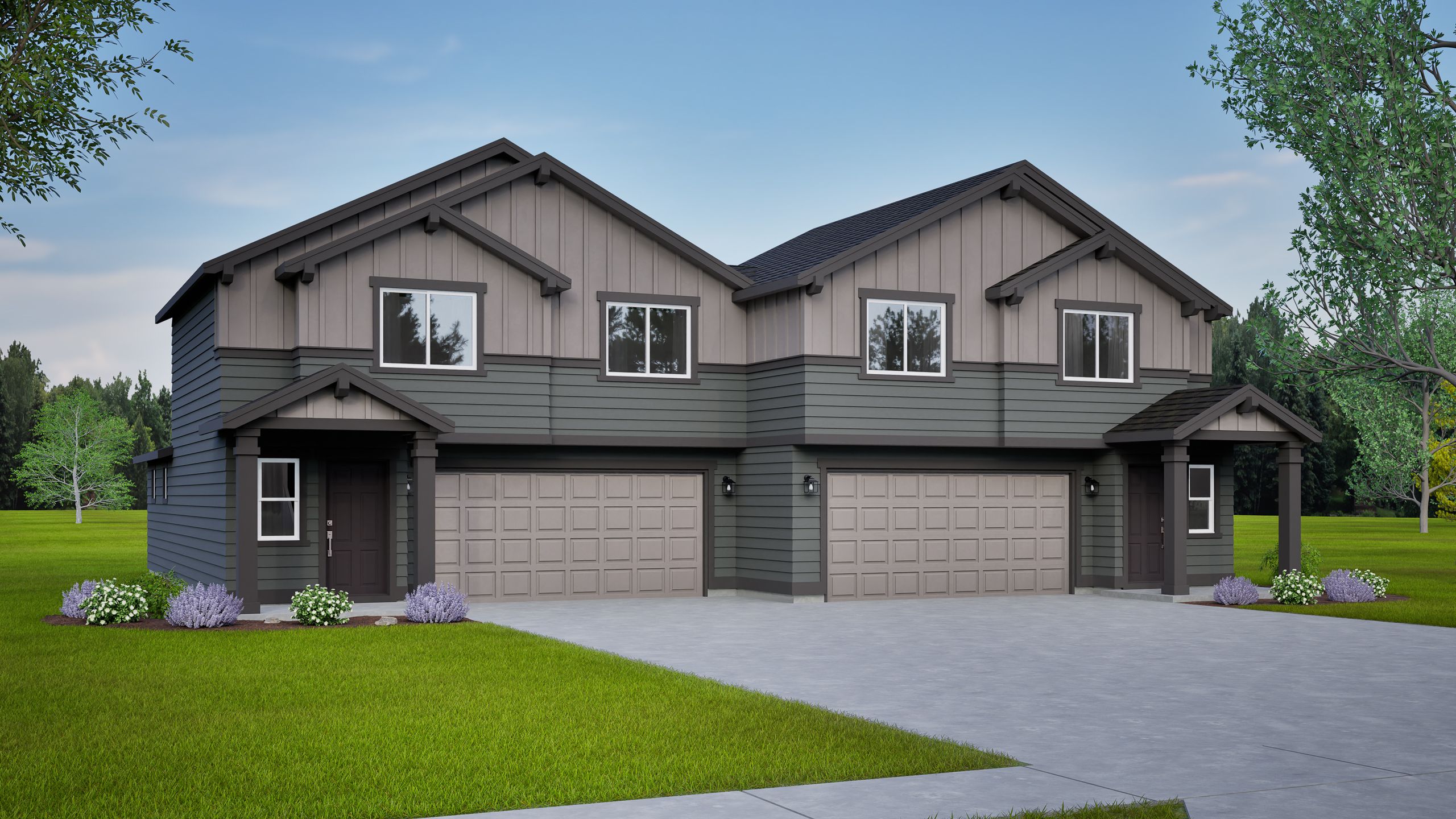 The Darrington Townhome - Parkside Place: Bend, Oregon - Hayden Homes, Inc.