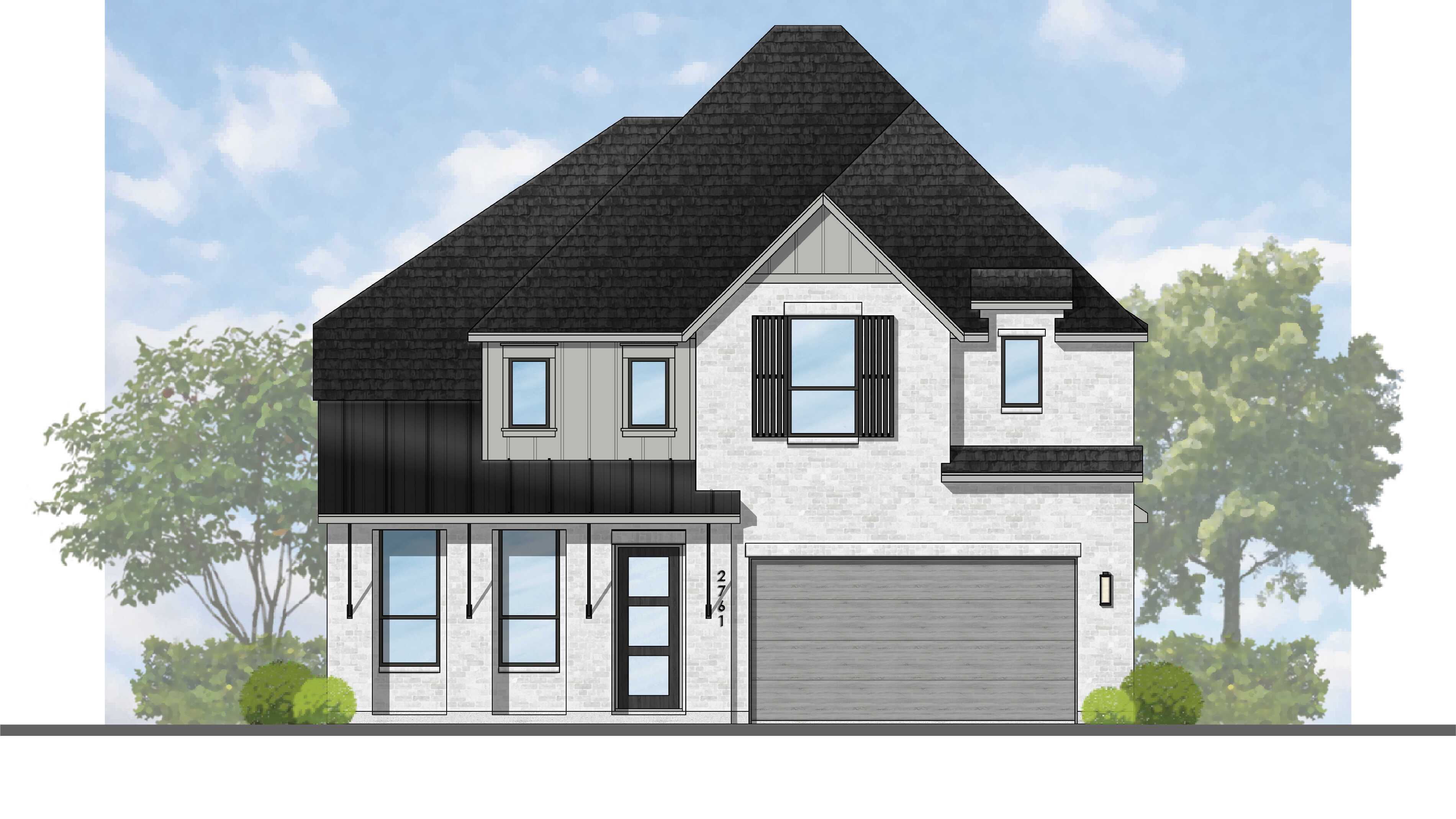 Plan Fordham - Sandbrock Ranch: 50ft. lots: Aubrey, Texas - Highland Homes