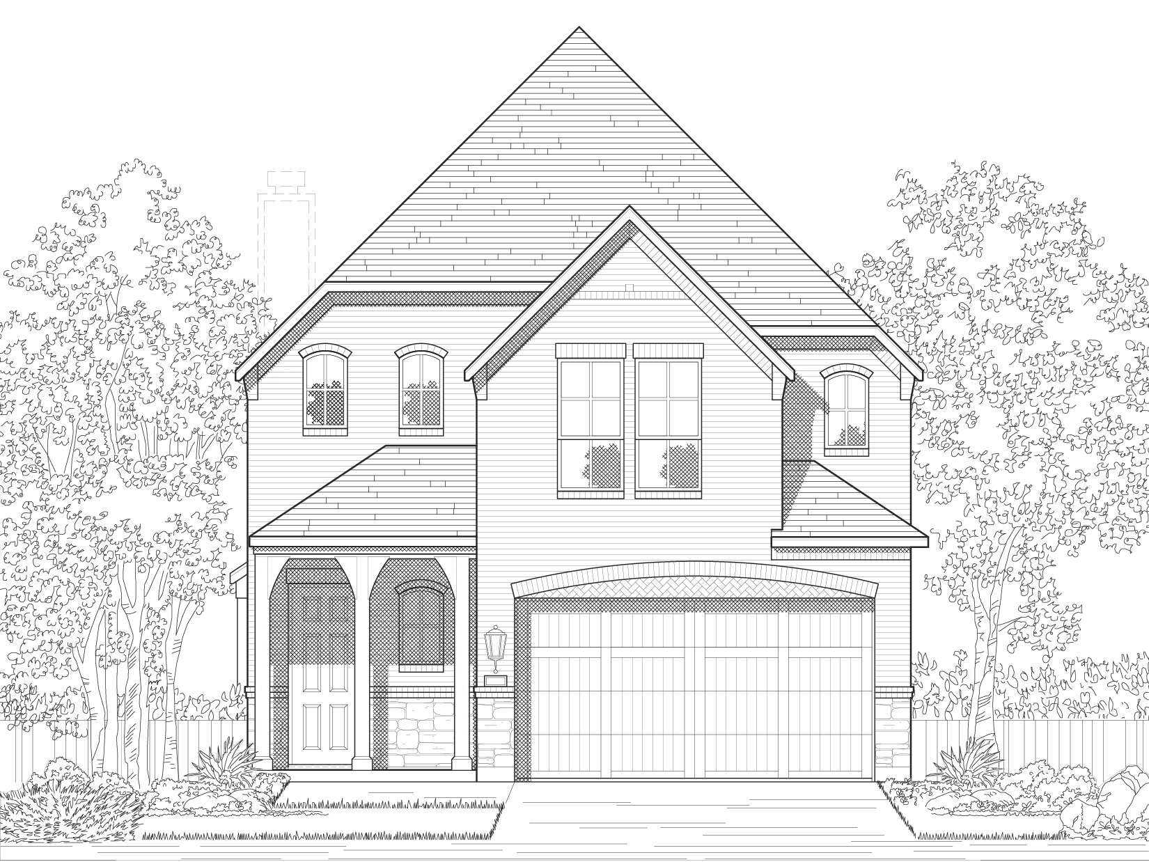 Plan Livingston - Santa Rita Ranch: 40-45ft. lots: Liberty Hill, Texas - Highland Homes