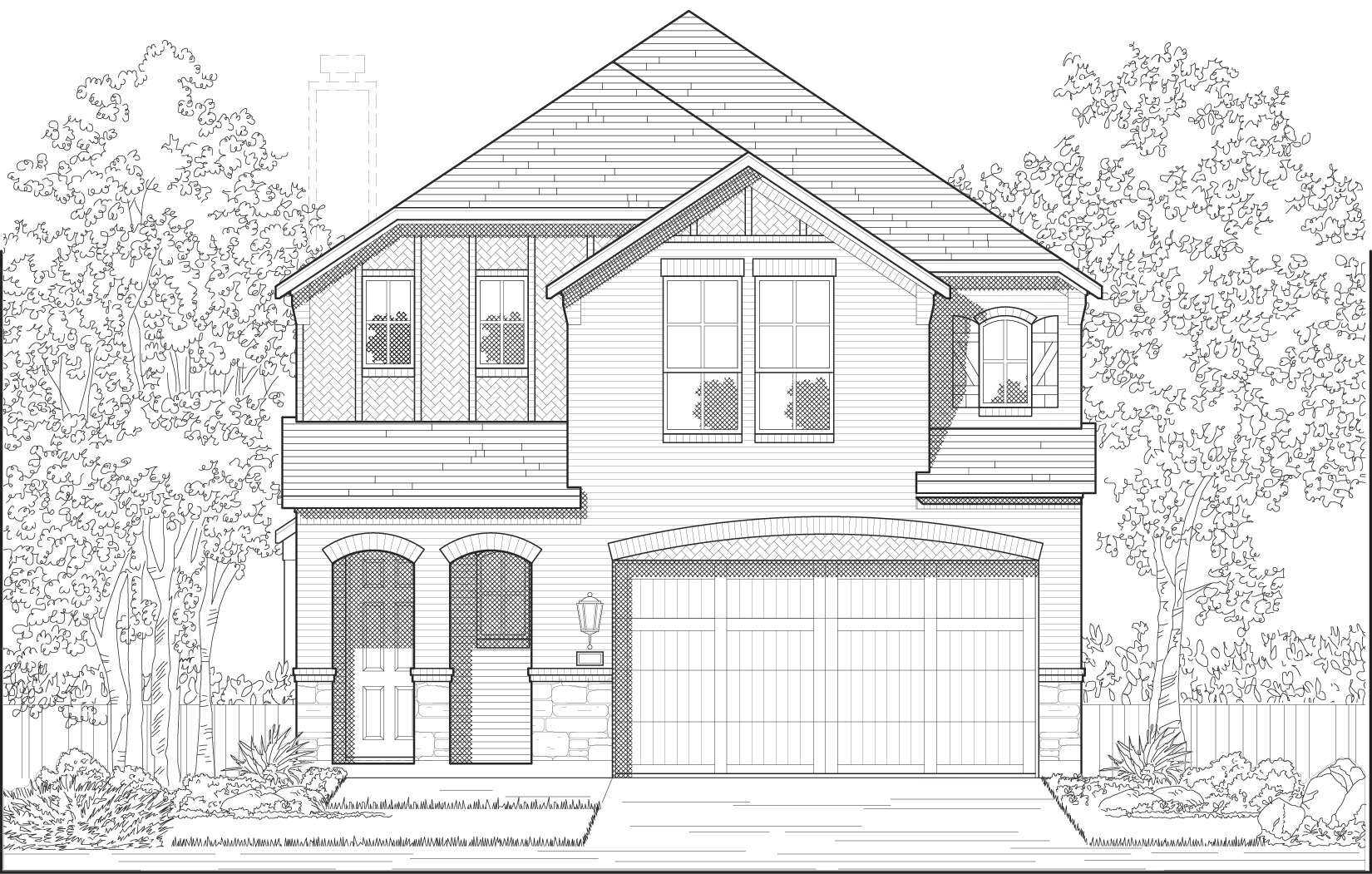 Plan Livingston - Wolf Ranch: 46ft. lots: Georgetown, Texas - Highland Homes