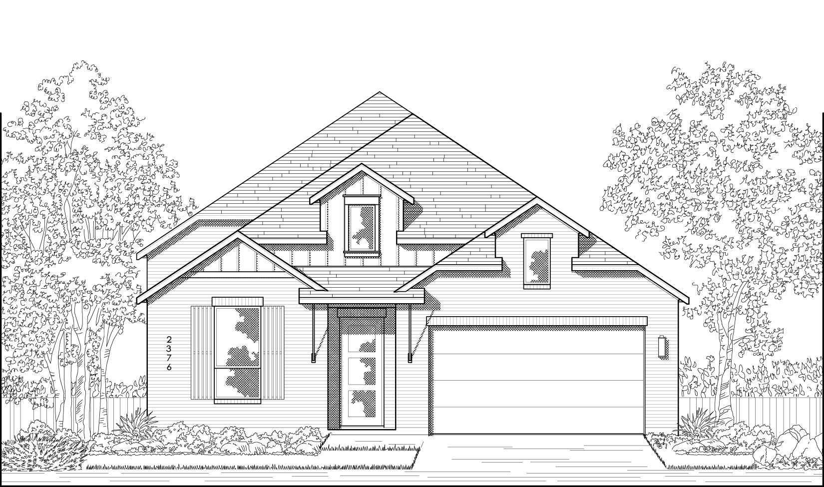 Plan Hampton - Ramble: 50ft. lots: Celina, Texas - Highland Homes