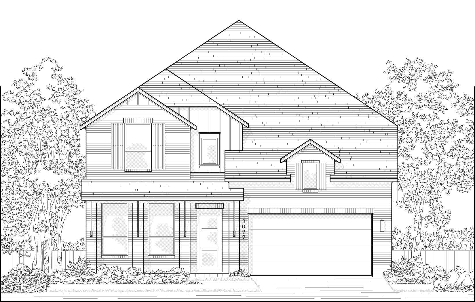 Plan Elmhurst - Ramble: 50ft. lots: Celina, Texas - Highland Homes