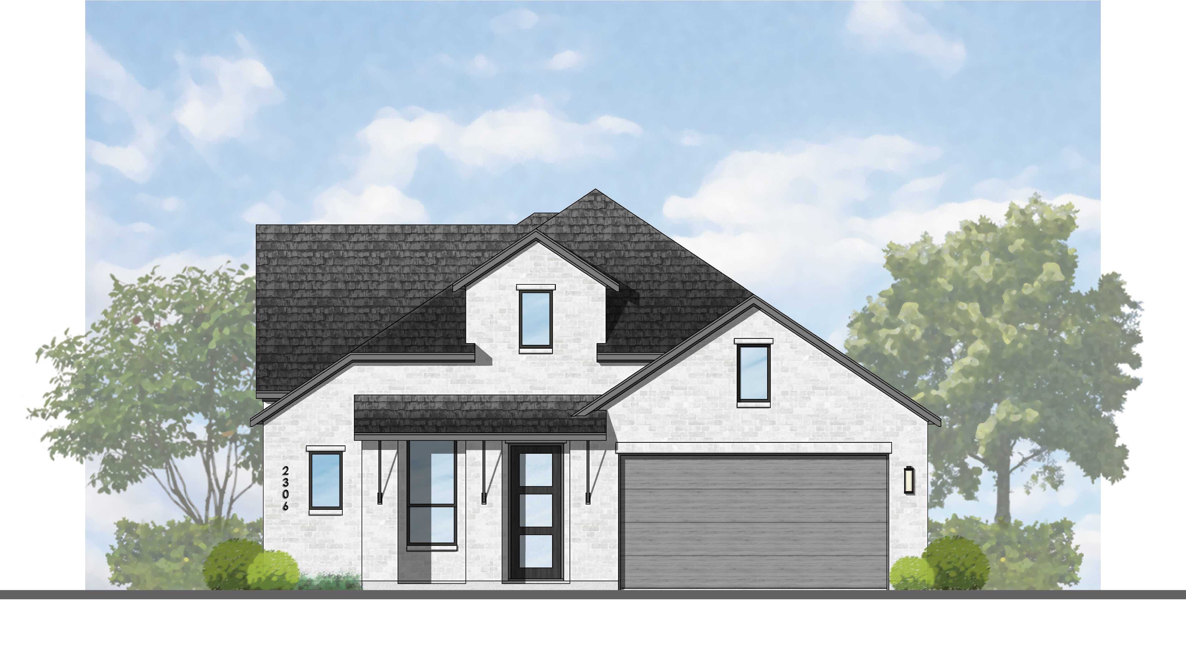 Plan Douglas - Wolf Ranch: 51ft. lots: Georgetown, Texas - Highland Homes