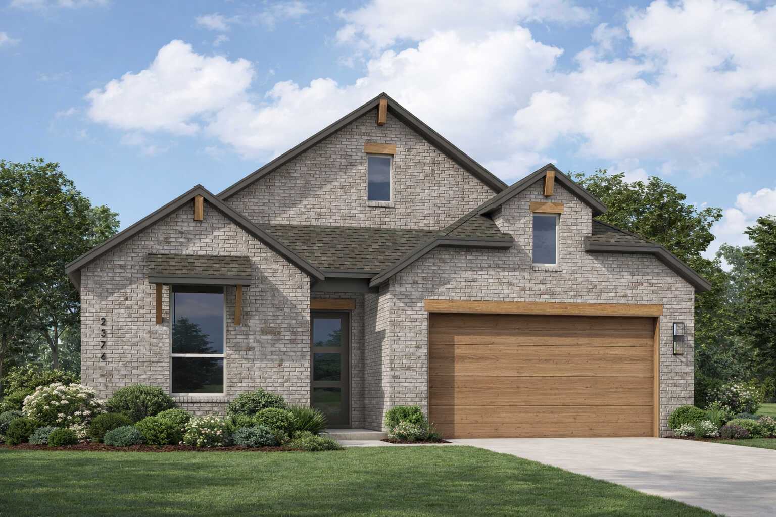 Plan Hampton - Parkside On The River: 50ft. lots: Georgetown, Texas - Highland Homes