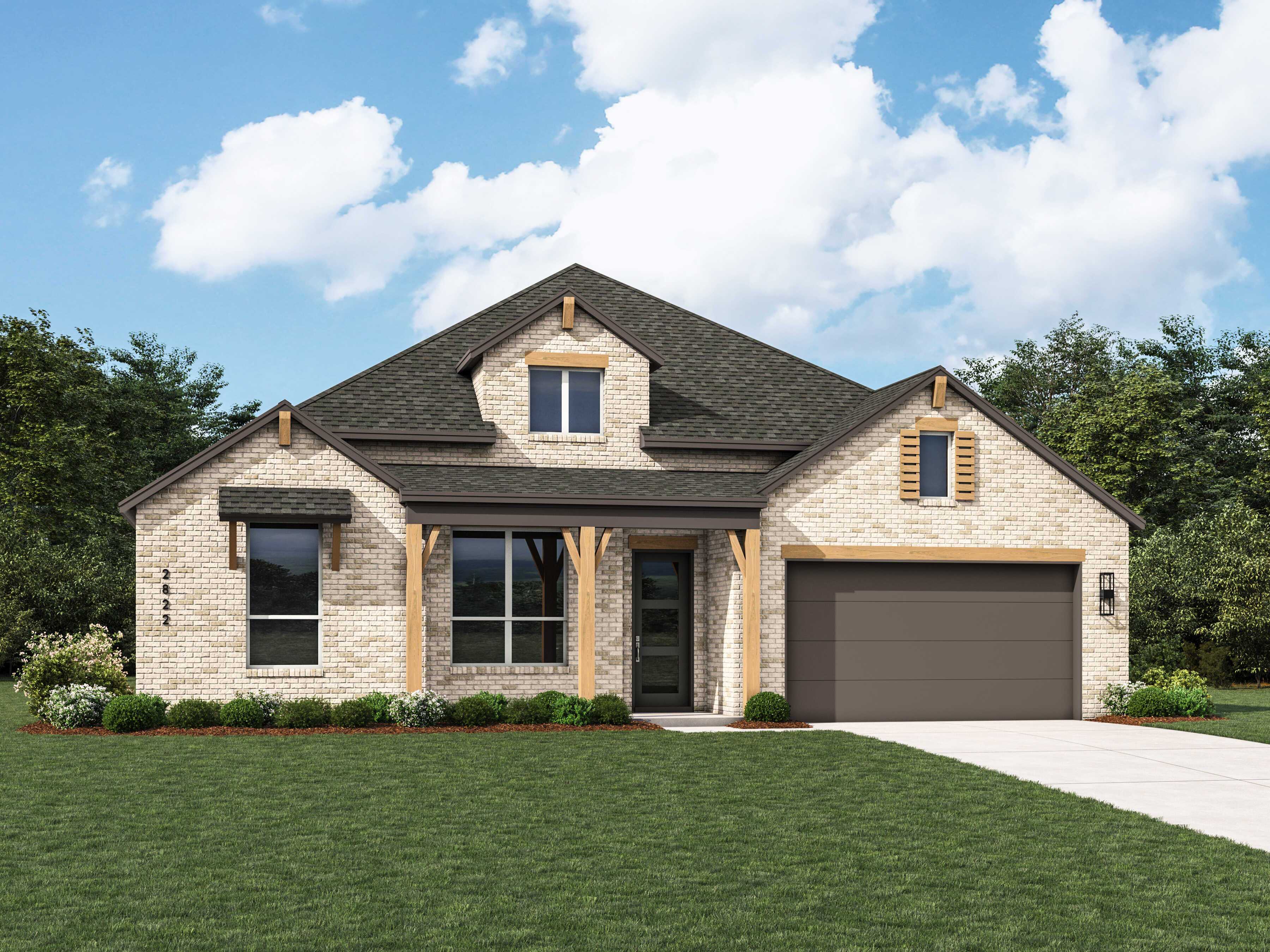 Plan Birchwood - Monterra: 70ft. lots: Fate, Texas - Highland Homes