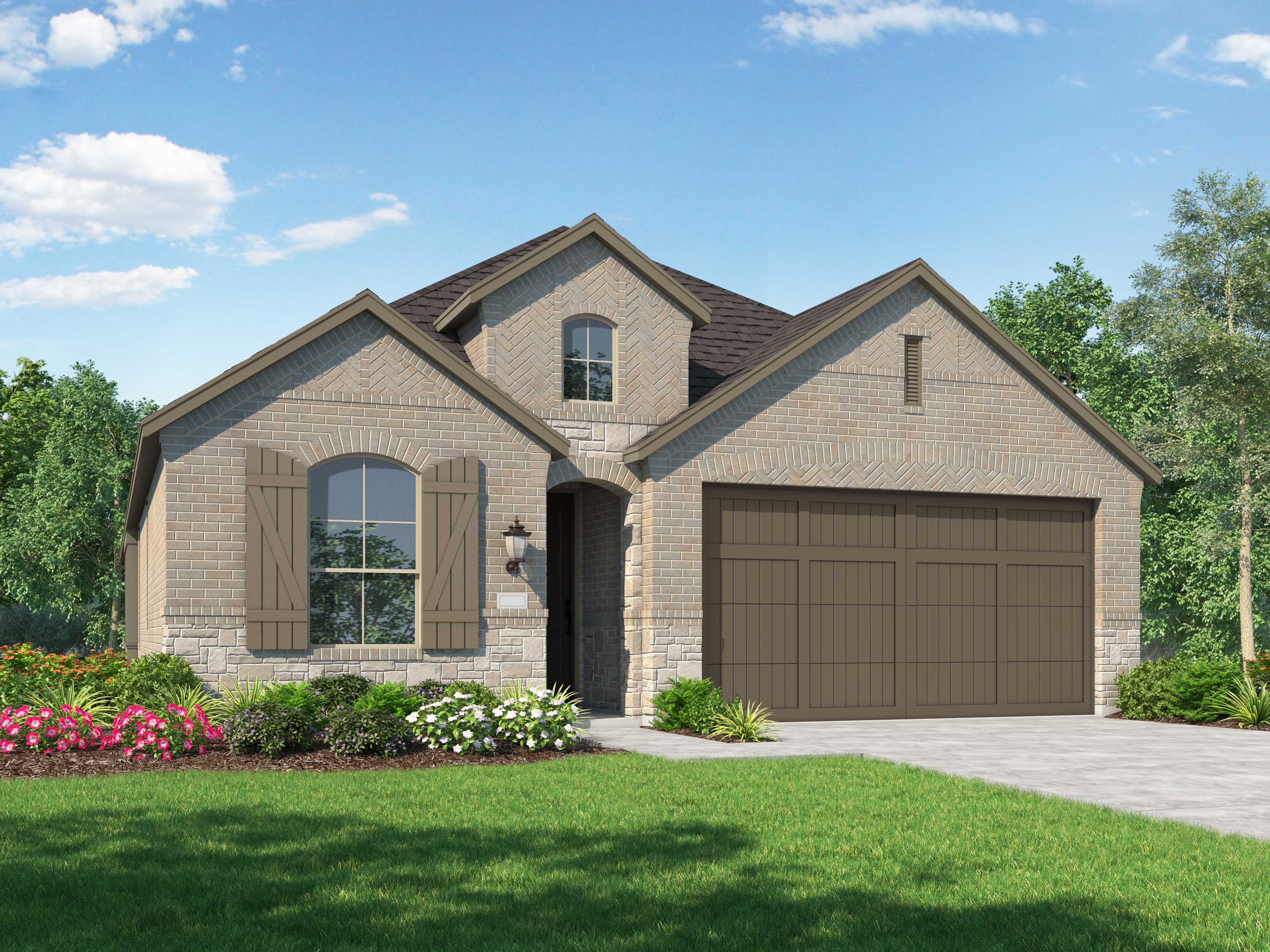 Plan Bentley - Sandbrock Ranch: 45ft. lots: Aubrey, Texas - Highland Homes