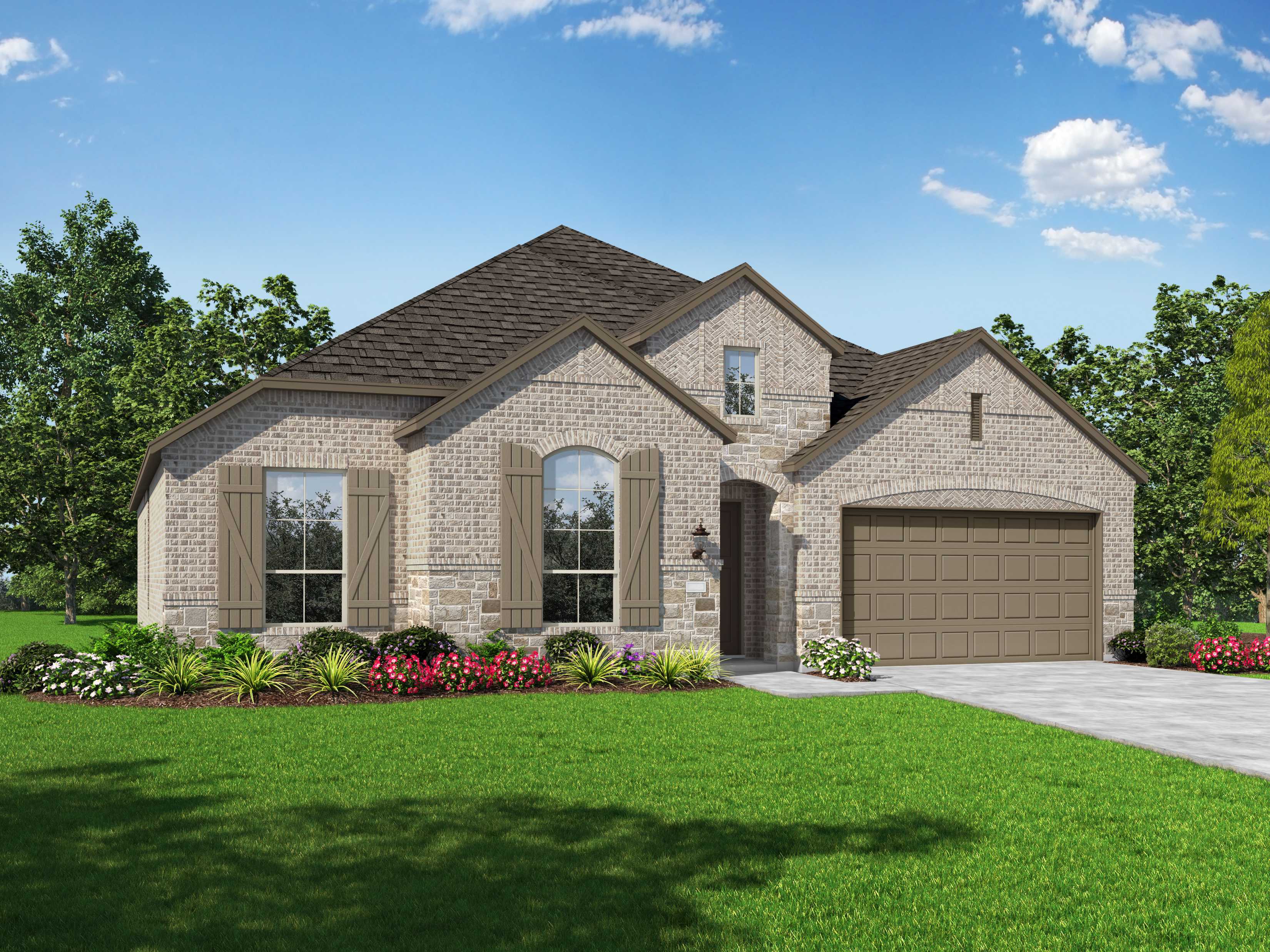 Plan Milton - 6 Creeks at Waterridge: 60ft. lots: Kyle, Texas - Highland Homes